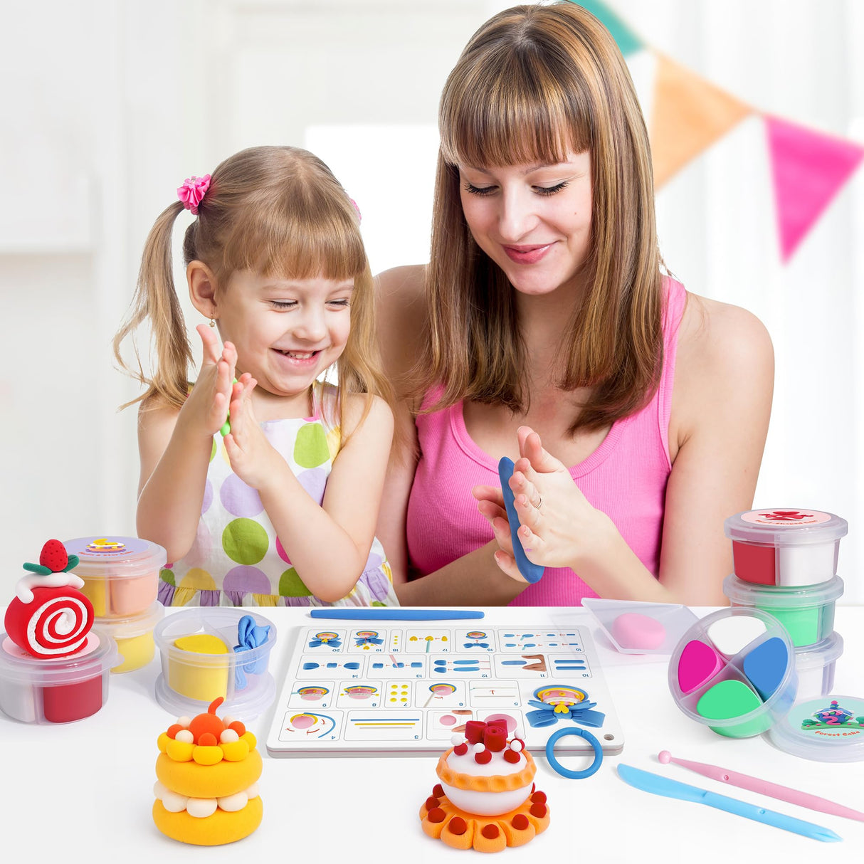 Air Dry Clay for Kids, 12 Boxes Modeling Clay Kit, DIY Molding Clay with Sculpting Tools and Tutorial, Ultra Light, Safe & Non-Toxic, Arts and Crafts Toys Birthday Christmas Gifts for Boys Girls Helsort