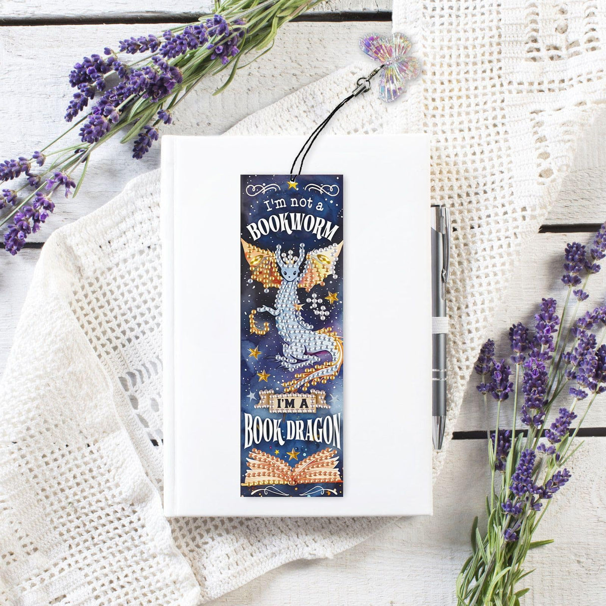 4pcs Diamond Art Bookmarks,Diamond Painting Bookmark Kits for Adult,DIY Gem Art Small Crafts with Rhinestone Tassel,Paint by Diamonds for Graduation Birthday Reader Gifts (Dragon) bestact