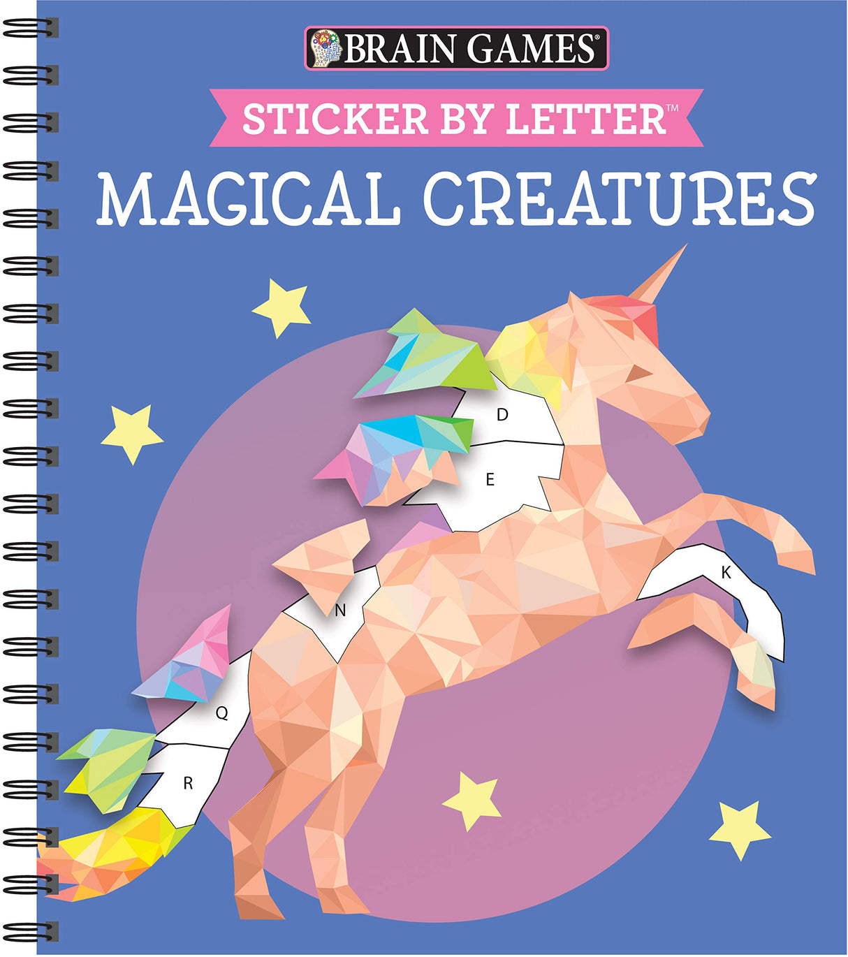 Brain Games - Sticker by Letter: Magical Creatures (Sticker Puzzles - Kids Activity Book) Publications International, Ltd.