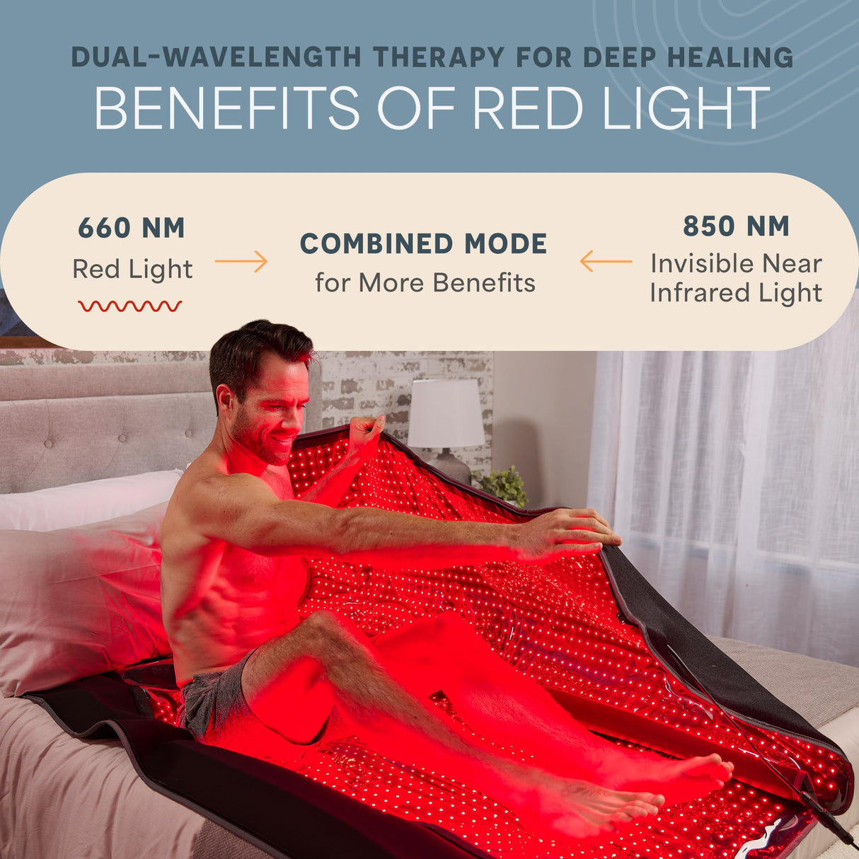 Lifepro Infrared Red Light Therapy for Body Blanket - Lessens Pain, and Enhances Recovery- Whole Body Care Mat with 3 Modes - Uses 660nm & 850nm Wavelengths LifePro