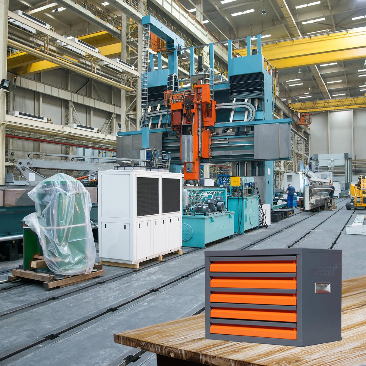 5 Drawers Drill Bit Dispenser Cabinet - Drill Bit Organizer Cabinet for 1/16" to 3/8" | Stackable Milling Cutter Storage Box for Drill Bit Storage DRIFFY