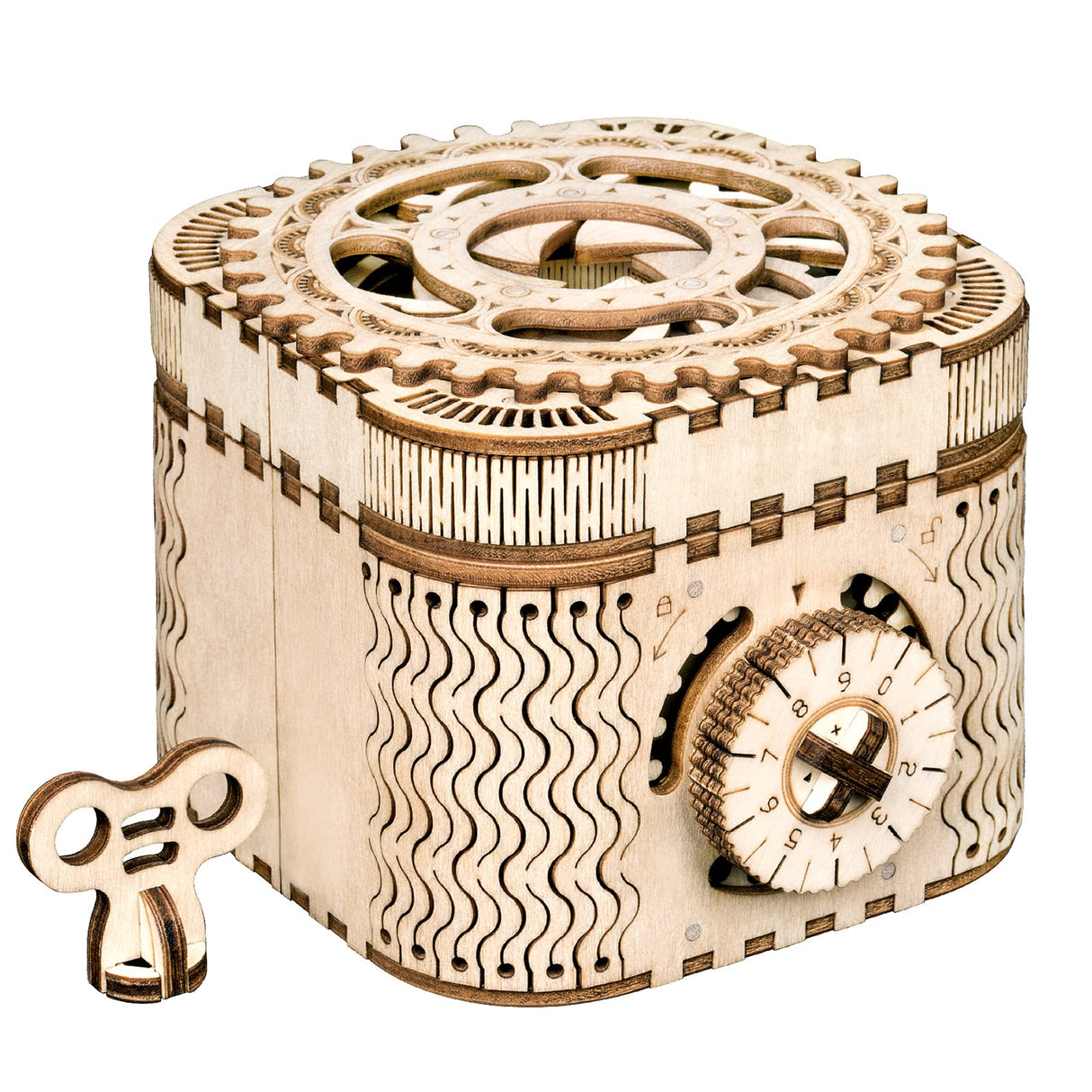 ROBOTIME 3D Wooden Puzzles for Adults, Treasure Box 3D Puzzle Mechanical Ring Box, Gift Choice Hobbies for Brain Teasers Enthusiasts ROBOTIME