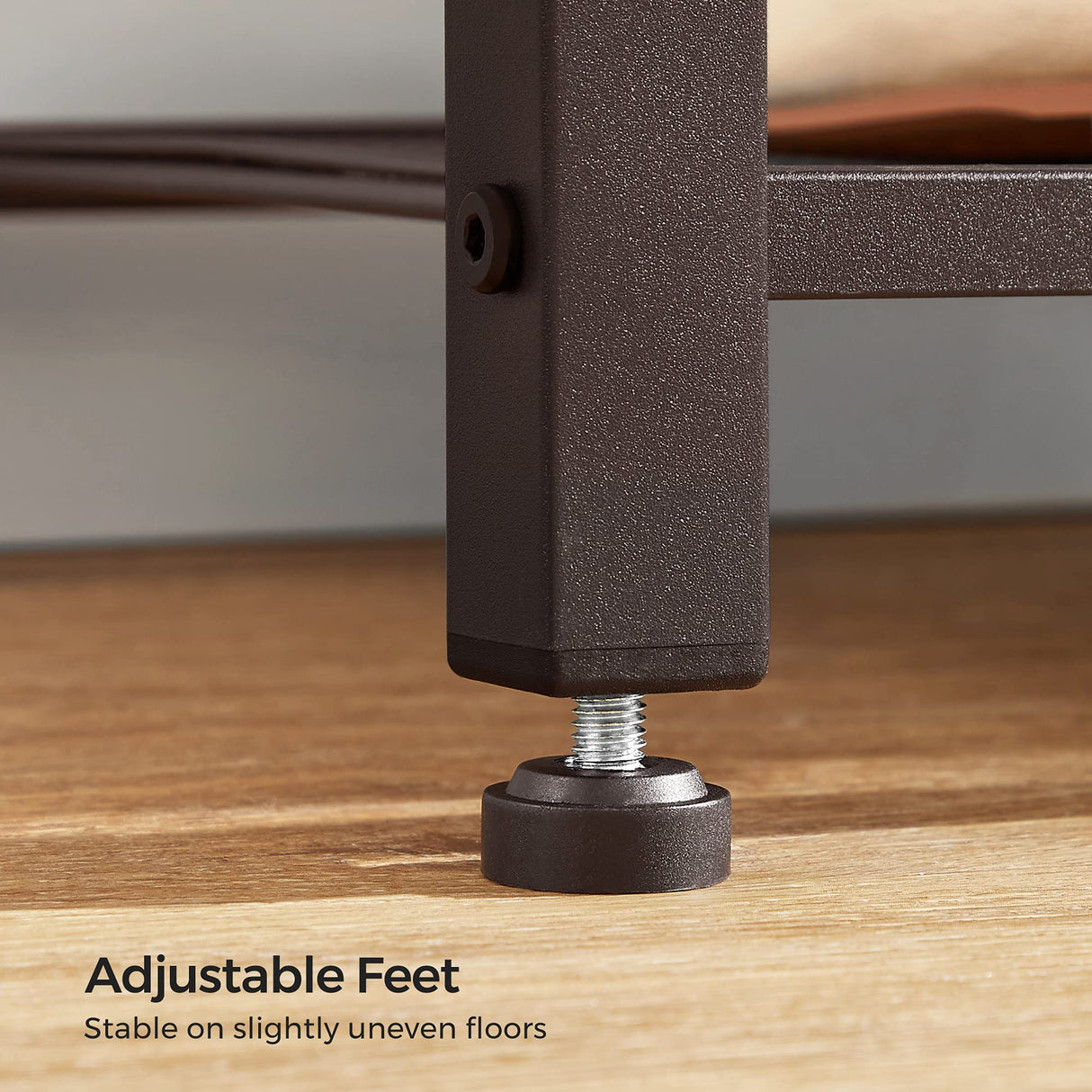 VASAGLE Coat Rack, 3-in-1 Hall Tree, Entryway Shoe Bench Coat Stand, Storage Shelves Accent Furniture Steel Frame Large Size, Industrial, Rustic Brown and Bronze UHSR45AX VASAGLE