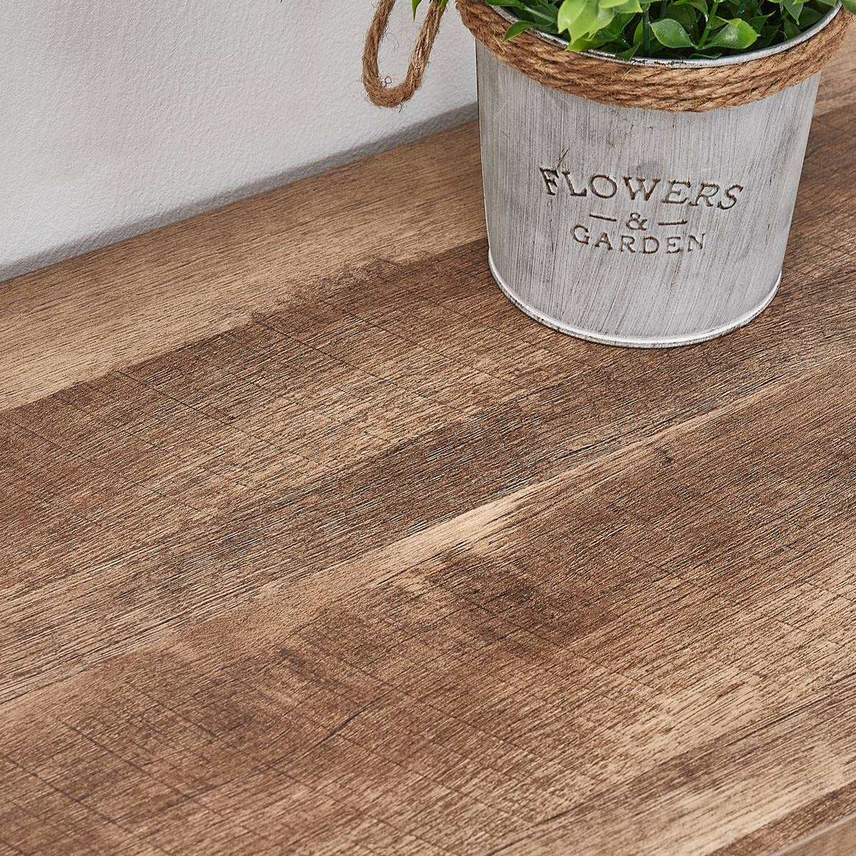 FATORRI Shoe Bench Entryway with Storage, Industrial Wood and Metal Hallway Benches with Adjustable Shelves, Rustic Entry Way Bench for Living Room (47.24 Inch Long, Rustic Oak) FATORRI