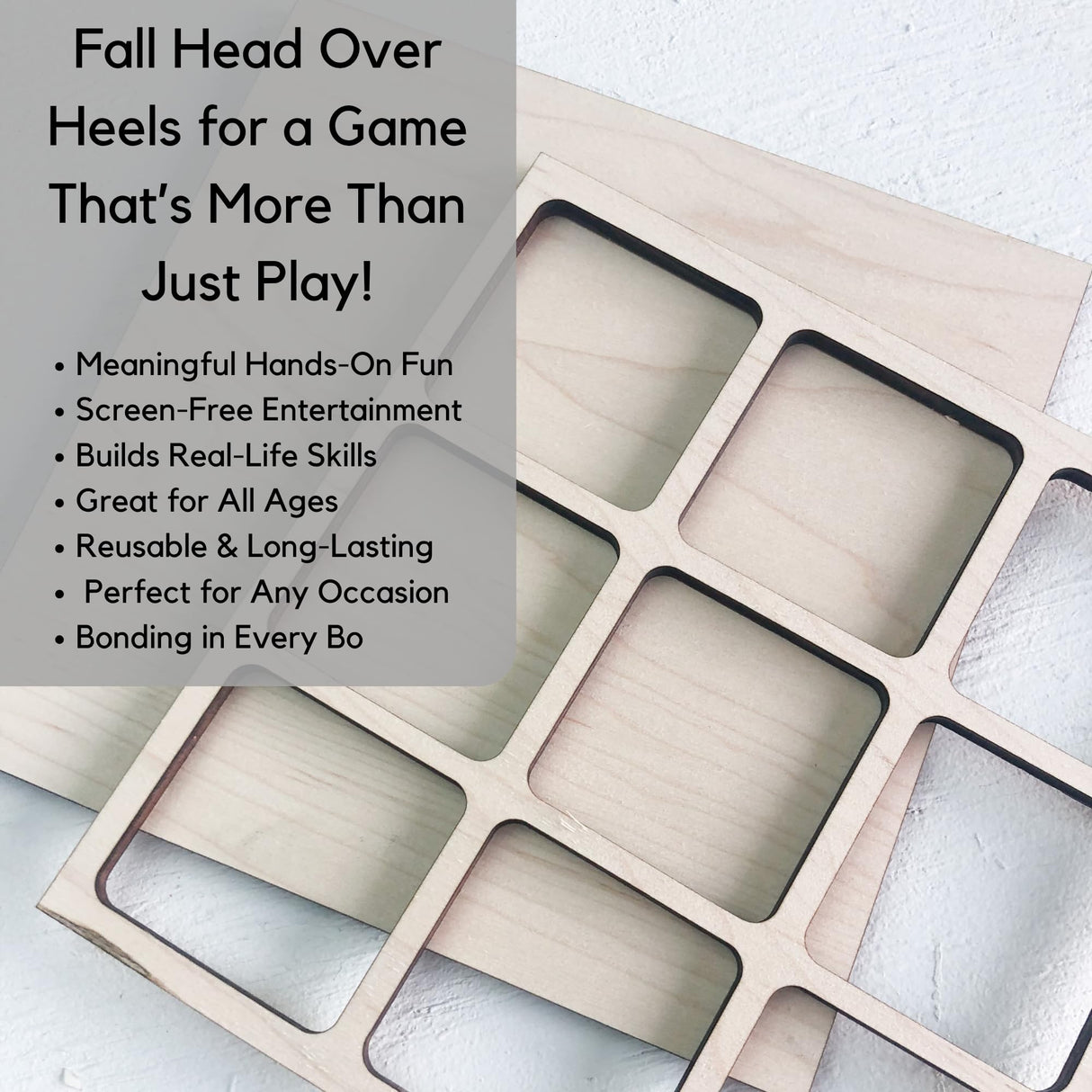 Nature Themed Tic Tac Toe Board Game, 5x5 inches Unfinished Wood DIY Painting Craft Kit for Kids with Wooden AVTRBoutique (Flowers) AVTRBoutique