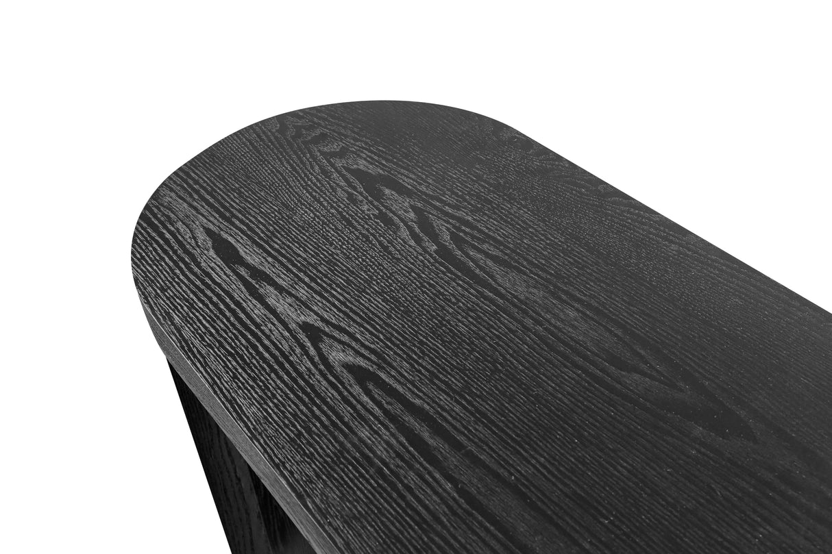 KEIKI 60'' Console Table, Modern Sofa Table Behind Couch, Narrow Entryway Table for Living Room, Hallway, Entrance, Black KEIKI