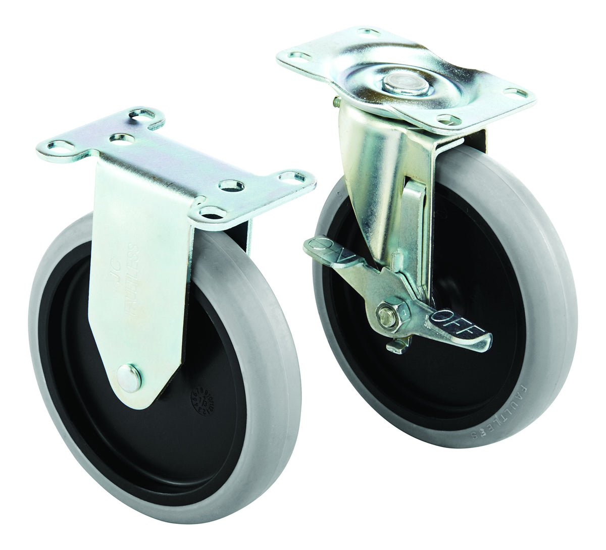 Rubbermaid Commercial Products Heavy Duty Adaptable Utility Cart Replacement Casters, Pack of 4 Rubbermaid Commercial Products