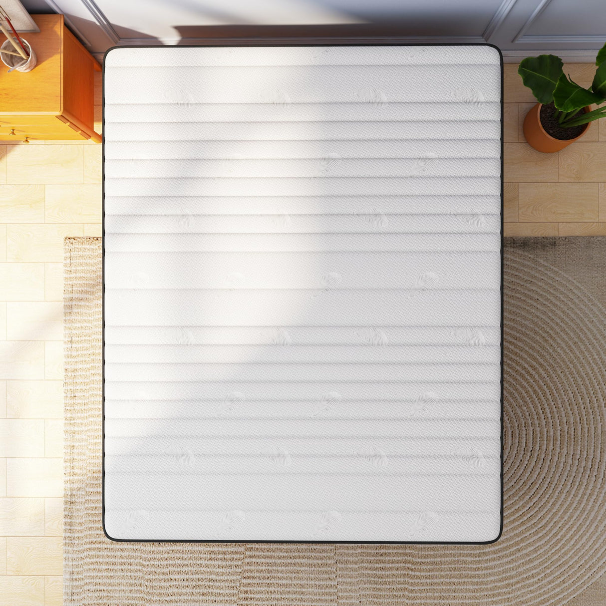 Swbvs Double Mattress, 10 Inch Hybrid Memory Foam Full Size Mattress, Full Bed Mattres in a Box Pressure Relief & Firm Mattresses,Double Size Matress Swbvs