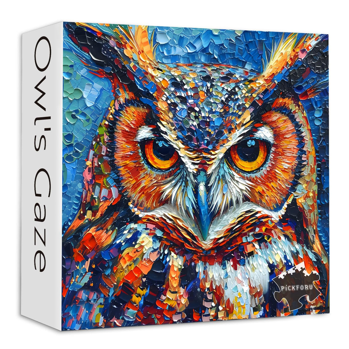 PICKFORU Owl Puzzles 1000 Pieces, Bird Art Puzzles Hard, Impossible Difficult Jigsaw Puzzles 1000 Pieces Owl Painting, Challenging Puzzles as Owl Decor PICKFORU
