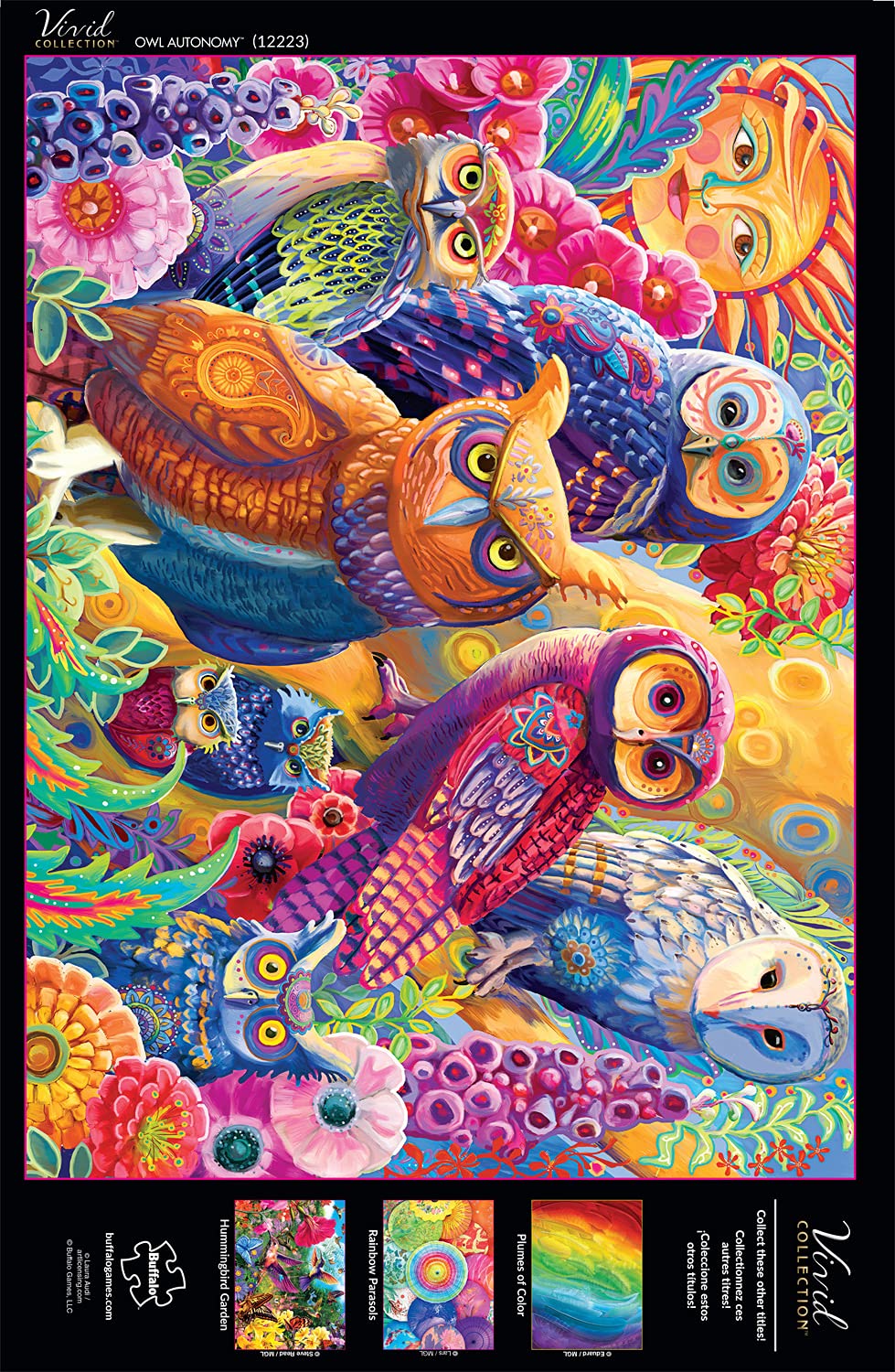 Buffalo Games - Laura Audi - Owl Autonomy - 1000 Piece Jigsaw Puzzle for Adults -Challenging Puzzle Perfect for Game Nights - Finished Size is 26.75 x 19.75 Buffalo Games