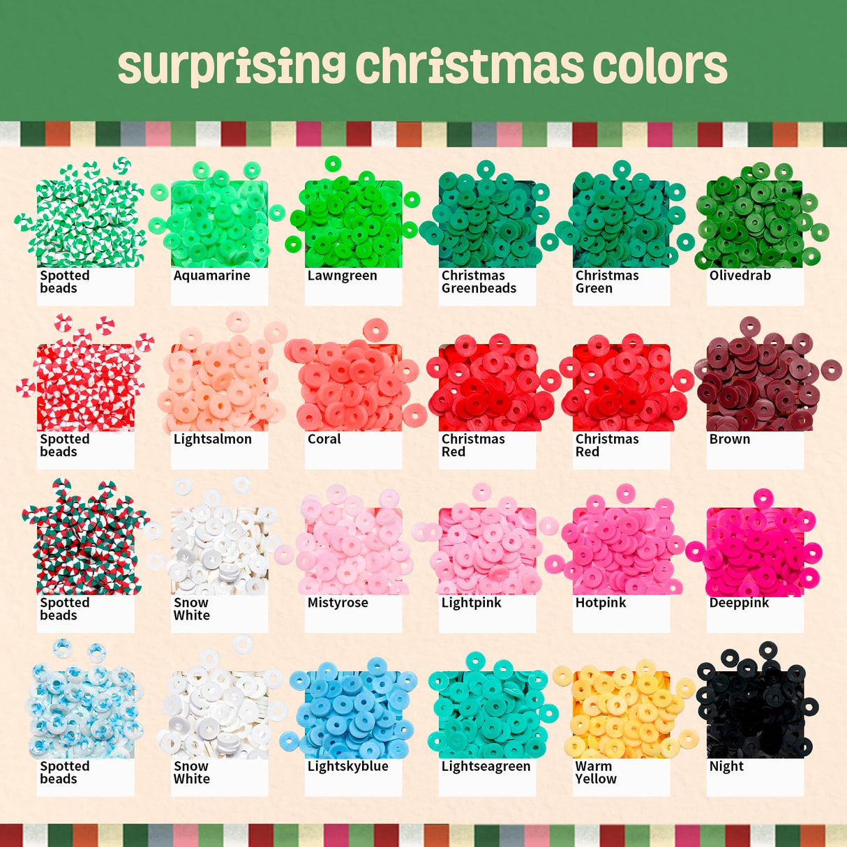 Gionlion Christmas Bracelet Making Kit, Clay Beads Friendship Bracelet Kit Christmas Crafts Gifts for Girls Ages 6-12, Gold Beads Charm Bracelet Maker Set Preppy Jewelry Making Kit Gifts for Teen Gionlion