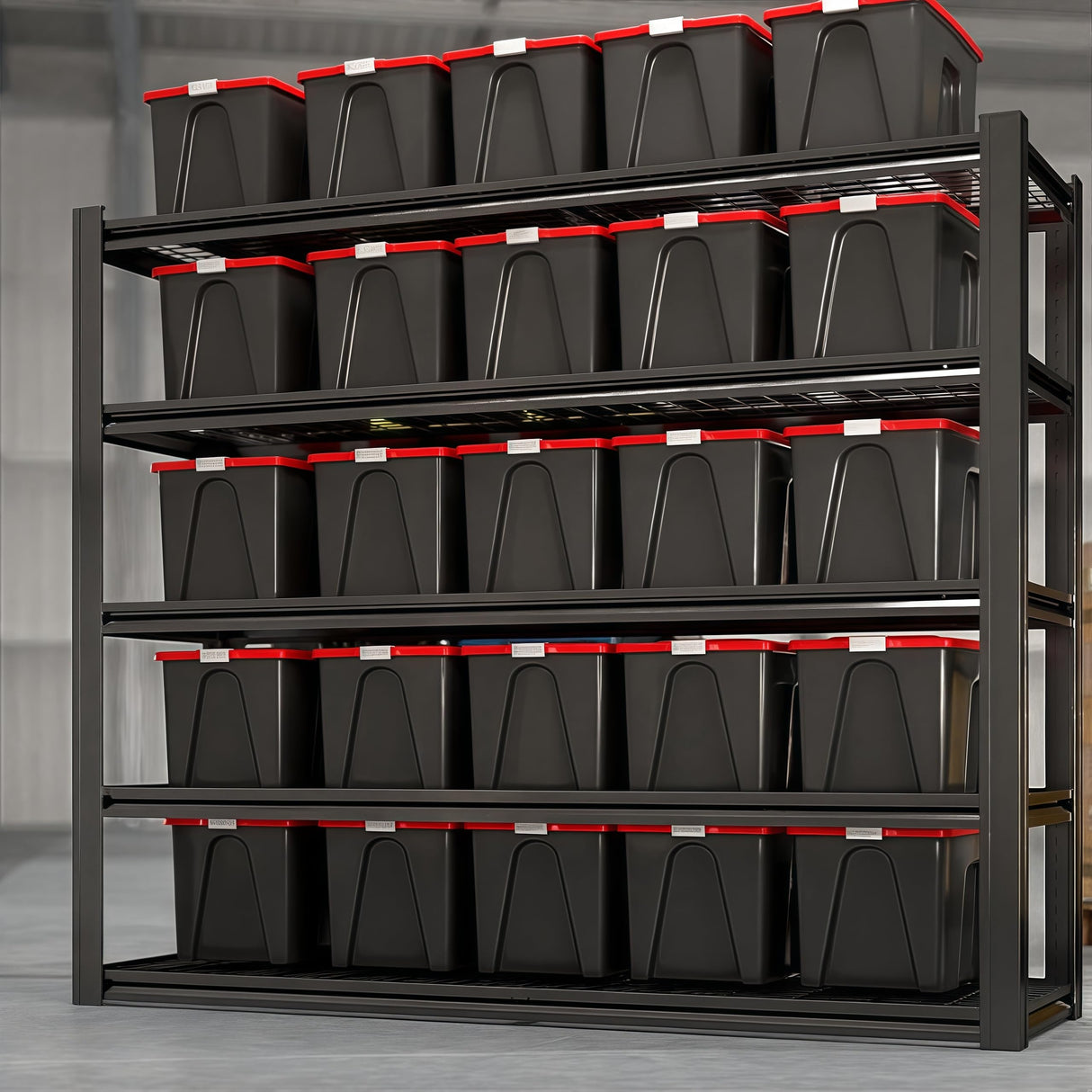 LI JIU HOME 62" W x 24" D x 72" H Garage Shelving Heavy Duty Metal Shelving 3500LBS Storage Shelves Adjustable Metal Shelves for Storage Industrial Garage Shelves for Warehouse Basement (5T 72*62*24) LI JIU HOME