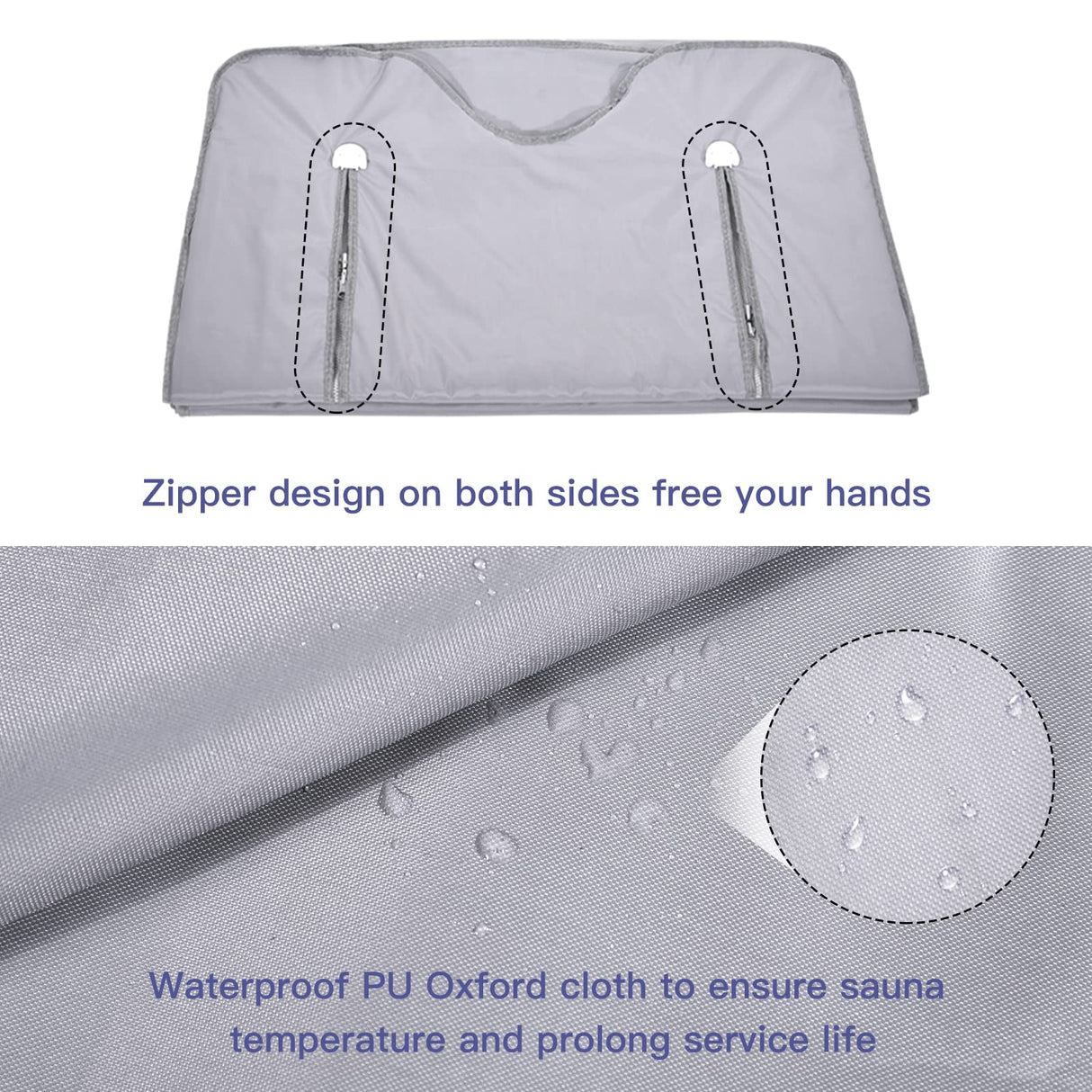 Juilsioa Infrared Sauna Blanket for Fitness and Detox Anti Aging, Length 71" with Remote Control, 2 Zone Temperature Control, Quick Sweating Professional Body Sculpting Home Sauna Juilsioa