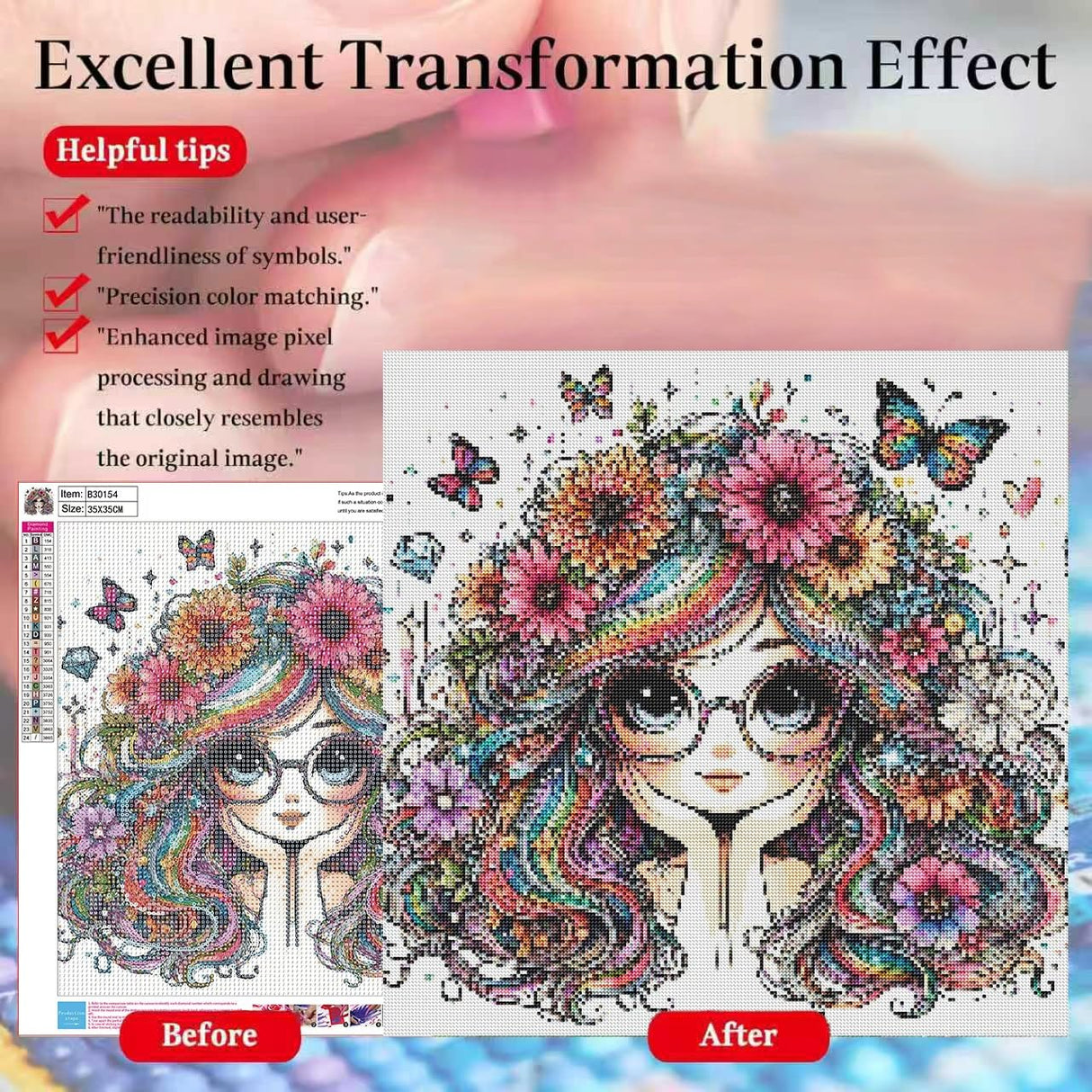 cewlonp Diamond Painting Kits for Adults-Cartoon Diamond Art Kits for Adults,5D DIY Gem Art for Home Wall Decor(14x14inch) cewlonp