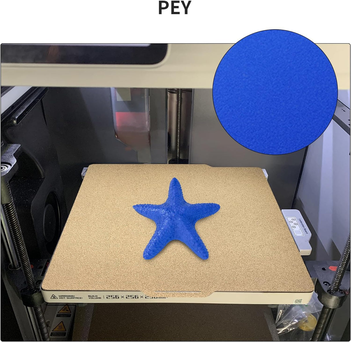 Imdinnogo 3D Printer Platform Bambulab X1 P1P P1S Multi Color PEY - Texture PEI Coating Build Plate 257x257mm: Newest Upgrade Accessories Transfer Shiny Star to Prints 10.1x10.1in Bczamd Imdinnogo