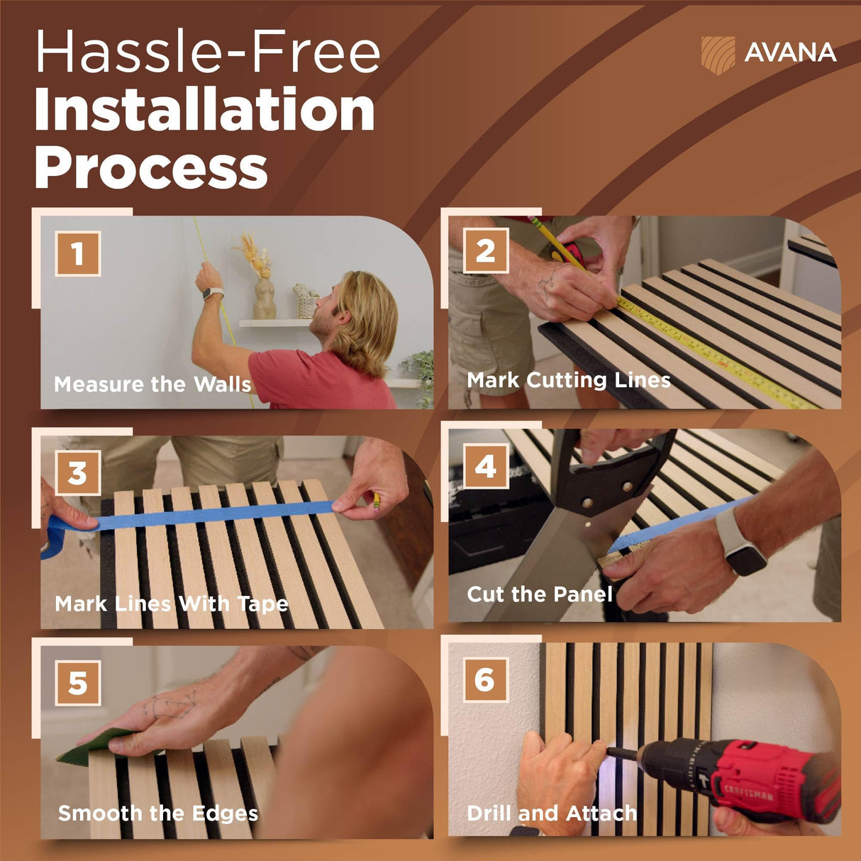 Avana Acoustic Wood Wall Panels – White Oak Acoustic Panels Set of 2 – Wall Panels For Interior Wall Decor for Homes, Offices, Studios – Aesthetically Pleasing Design Wood Panels For Wall Avana