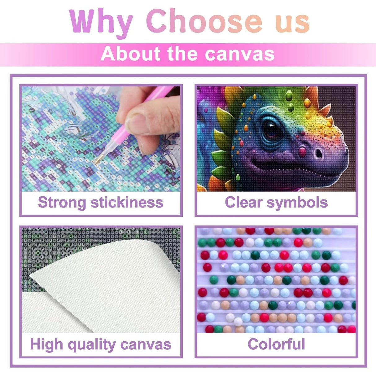 DIY Diamond Painting Kits for Adults, Good Little Dinosaur Round Full Drill 5D DIY Diamond Painting Art Kits for Home Decoration and Room Wall Decor 8x12 inch CoHraeu