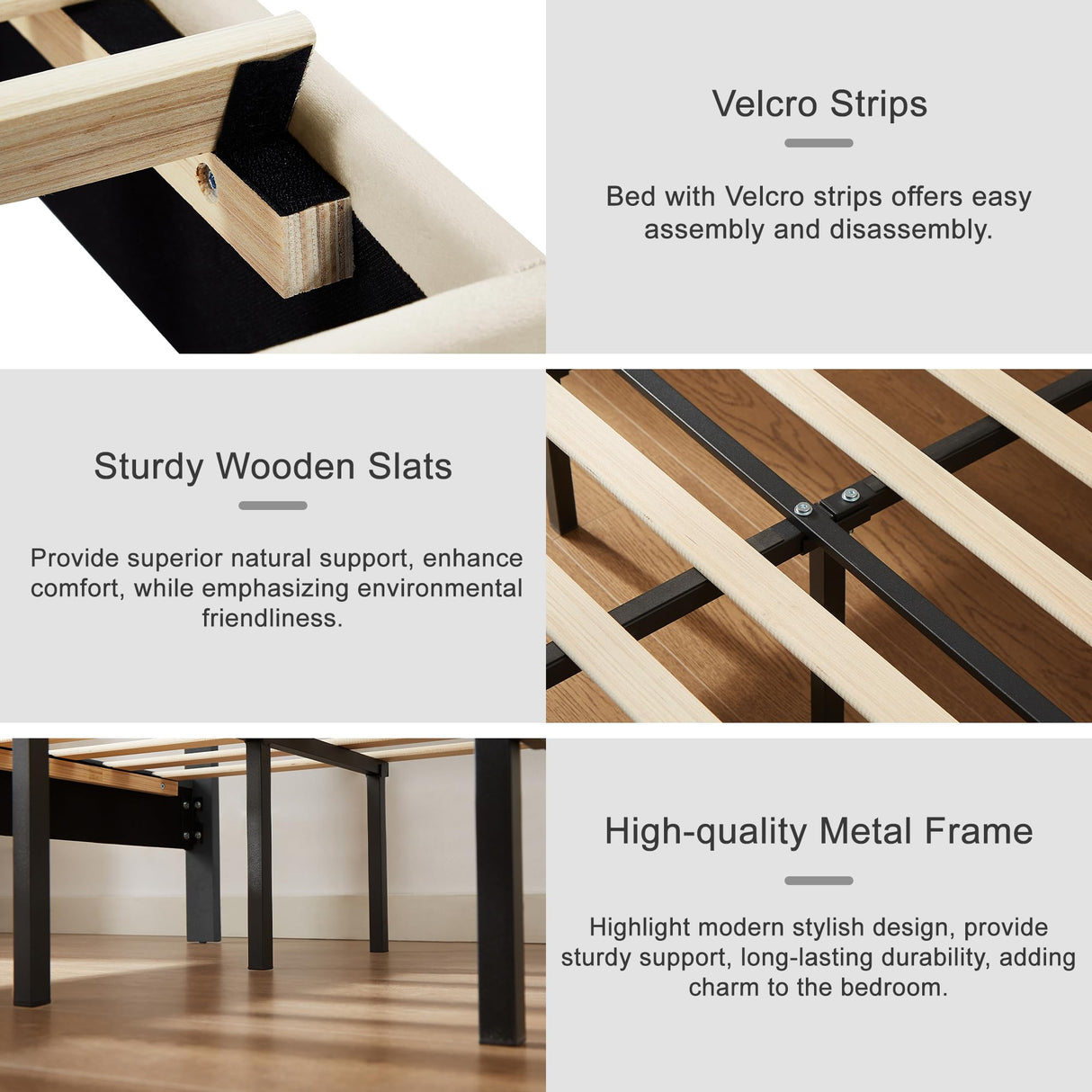 VECELO Upholstered Full Bed Frame with Headboard Adjustable, LED Lights, USB-A & Type-C, Velvet Platform Bed Noise Free, Mattress Foundation with Wooden Slats, No Box Spring Needed, Beige VECELO