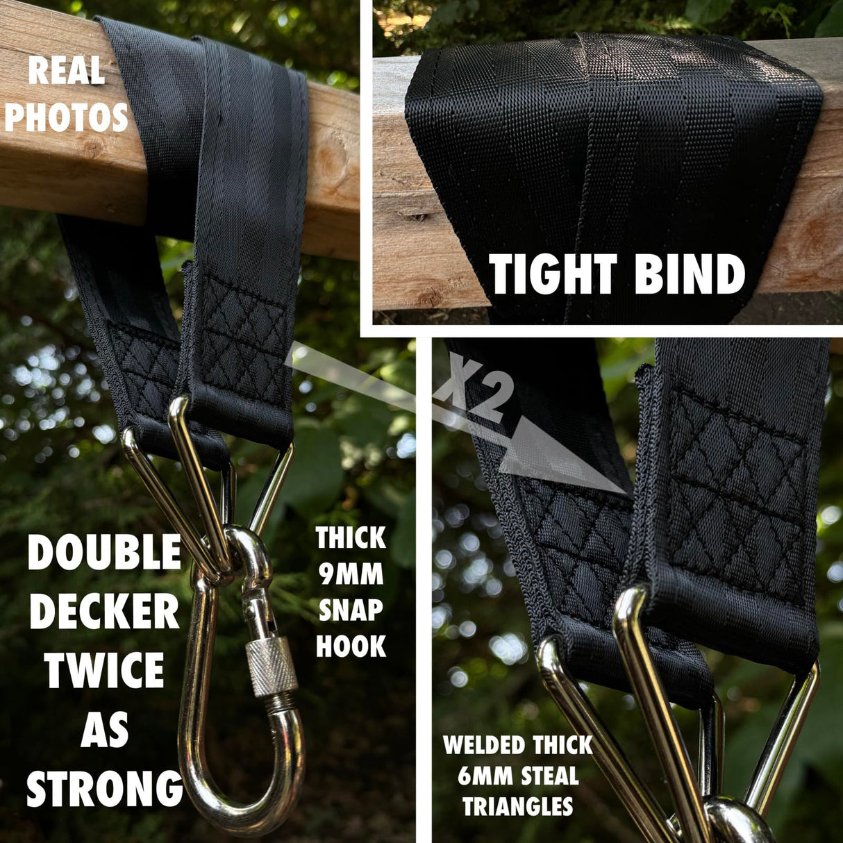 BULL DOZA FIGHT WEAR Heavy Duty Punch Bag Hanging Strap – Three Sizes | Extremely Strong Boxing Bag Hanger | Durable, Adjustable Punching Bag Holder for Home Gym & Training (61cm (2ft)) BULL DOZA FIGHT WEAR