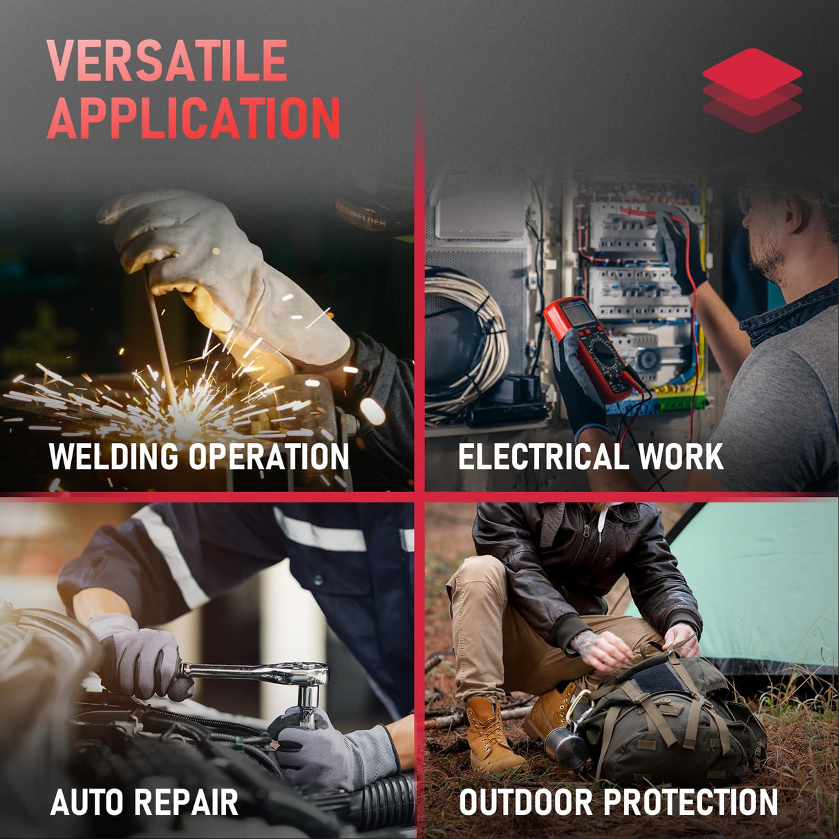 YESWELDER Flame Resistant Neck Gaiter, Welding Face Mask Black Headwear Bandana YESWELDER