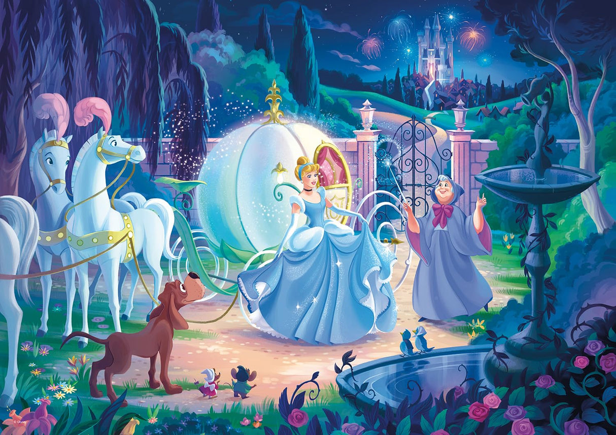 Buffalo Games - Silver Select -Disney - Cinderellas Carriage - 500 Piece Jigsaw Puzzle for Adults -Challenging Puzzle Perfect for Game Nights - Finished Size is 21.25 x 15.00 Buffalo Games
