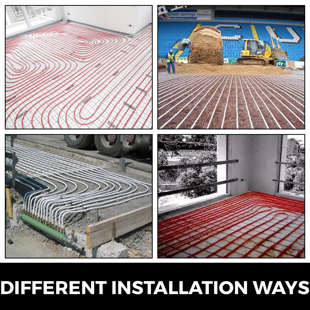 VEVOR Oxygen Non-Barrier PEX Tubing 500 Ft Blue 3/4 Inch PEX Pipe Radiant Heat Floor EVOH Pex-B Heat Durable Plumbing Flexible for Residential Commercial Heating Plumbing VEVOR