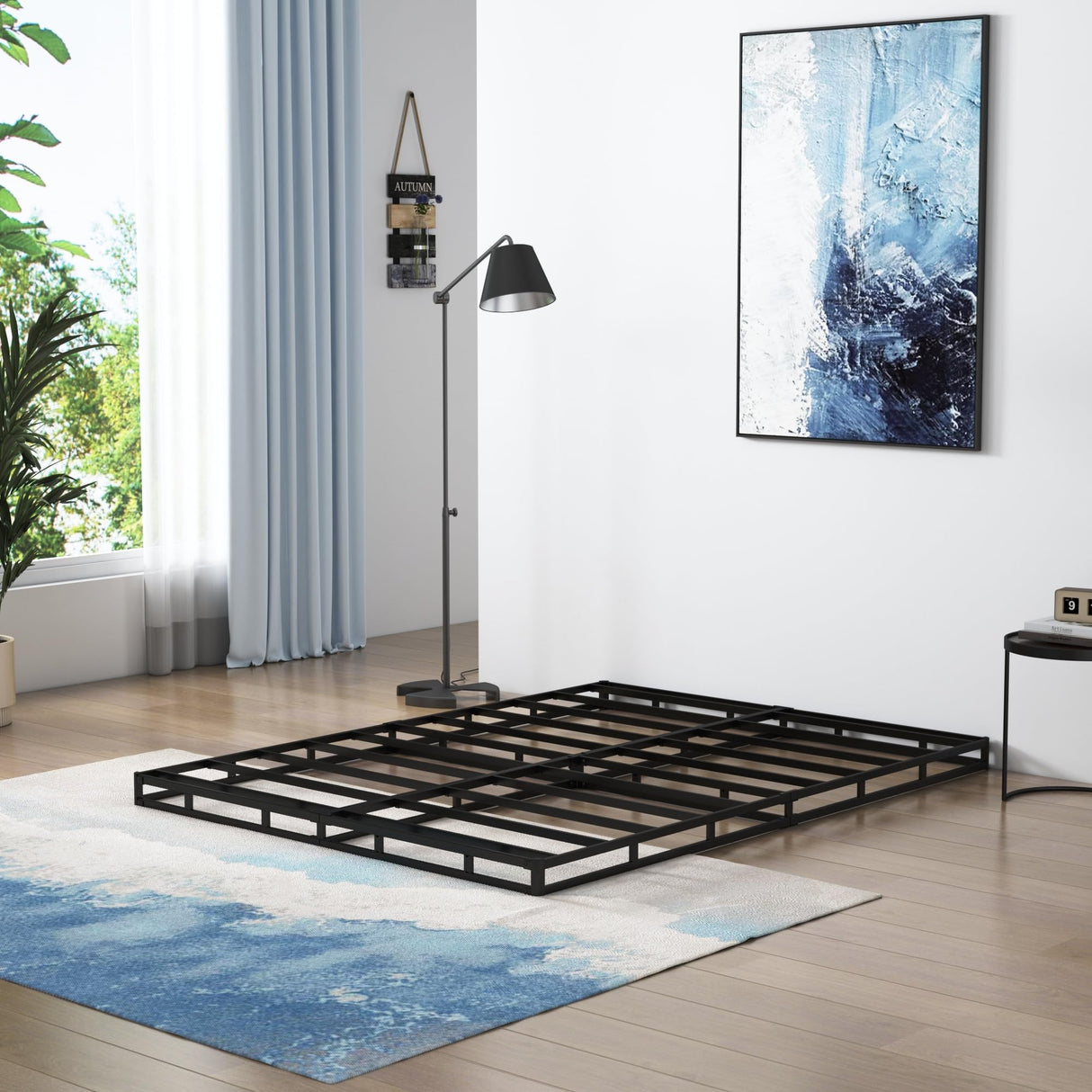 Vehowy 4 Inch Box Spring for King Bed,King Size Box Spring Only,Heavy Duty Mattress Foundation,Metal Bed Base,Non-Slip,Easy Assembly Vehowy