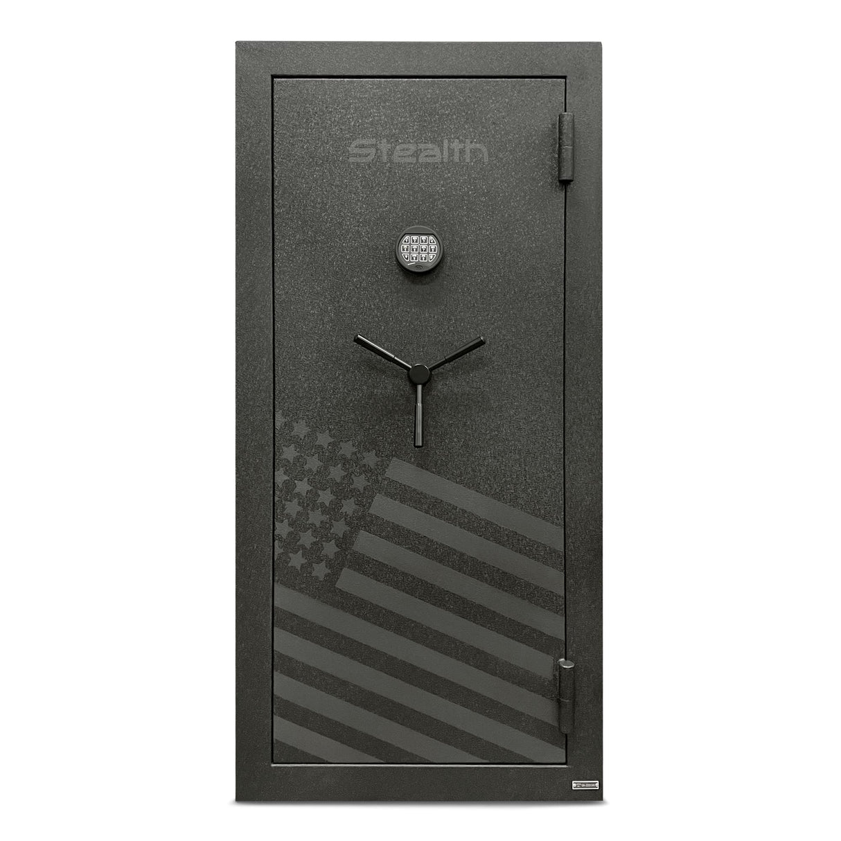 Stealth Essential Gun Safe EGS28 Special Edition FLAG Safe 28 Gun Capacity with 30 Minute Fire Protection California DOJ Approved Black Stealth