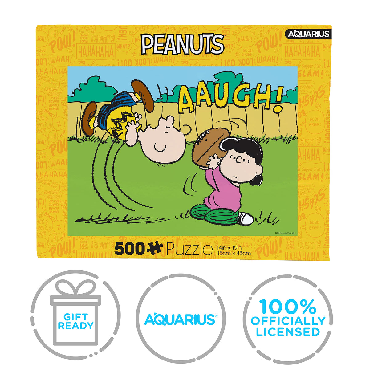 AQUARIUS - Peanuts Lucy Football 500 Piece Jigsaw Puzzle AQUARIUS