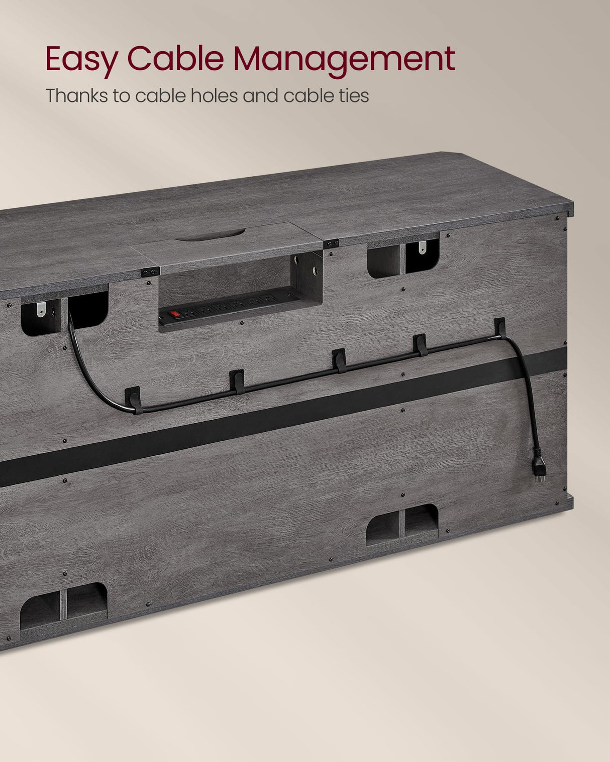 VASAGLE TV Stand for TVs up to 65 Inches, Farmhouse Entertainment Center with Sliding Barn Doors, TV Console Table for Living Room, Misty Gray ULTV324G68 VASAGLE