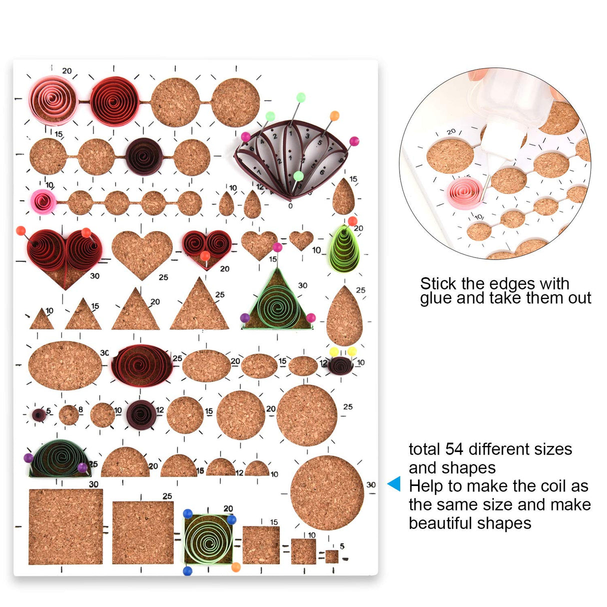 TUPARKA 19 Pcs Paper Quilling Kits 45 Colors 900 Strips Quilling Art Paper DIY Craft TUPARKA