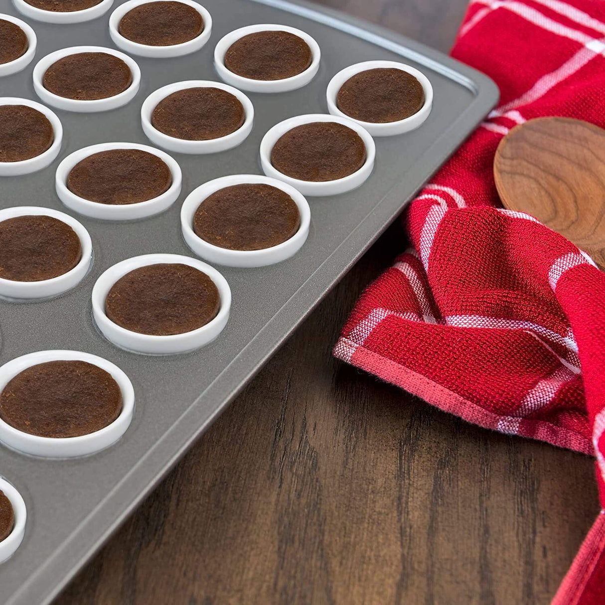 Kÿchen Mini Ramekins 1 oz. 30 ml|Microwave & Oven Safe, Porcelain Souffle Dish, Dipping Sauce, & Small Dessert Cups| 6 Count kÿchen