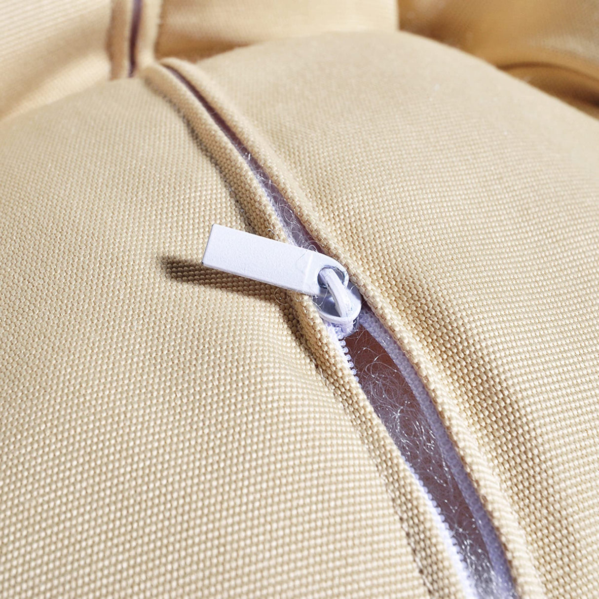 Skypatio Papasan Chair Swivel Patio Chair with Fluffy Cushion, Indoor/Outdoor Lounge Moon Chair Balcony Seats for Home, 35inch, Khaki Cushion Skypatio