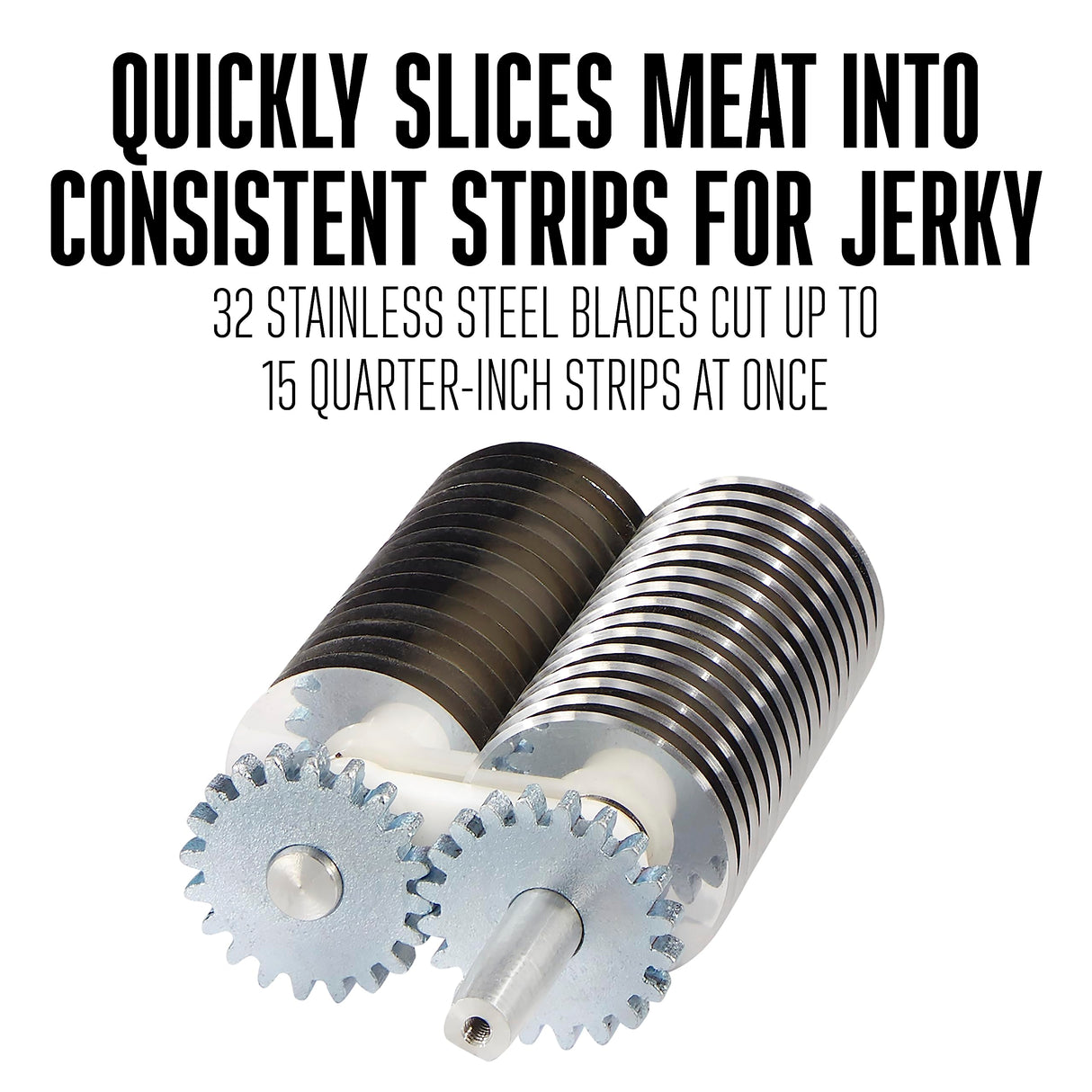 Weston Manual Support Beef Jerky Slicer, Quick and Easy Operation For Cuts Up To 5” Wide x 1.25” Thick, Durable Aluminum Construction, Stainless Steel Blades, Charcoal Gray Weston