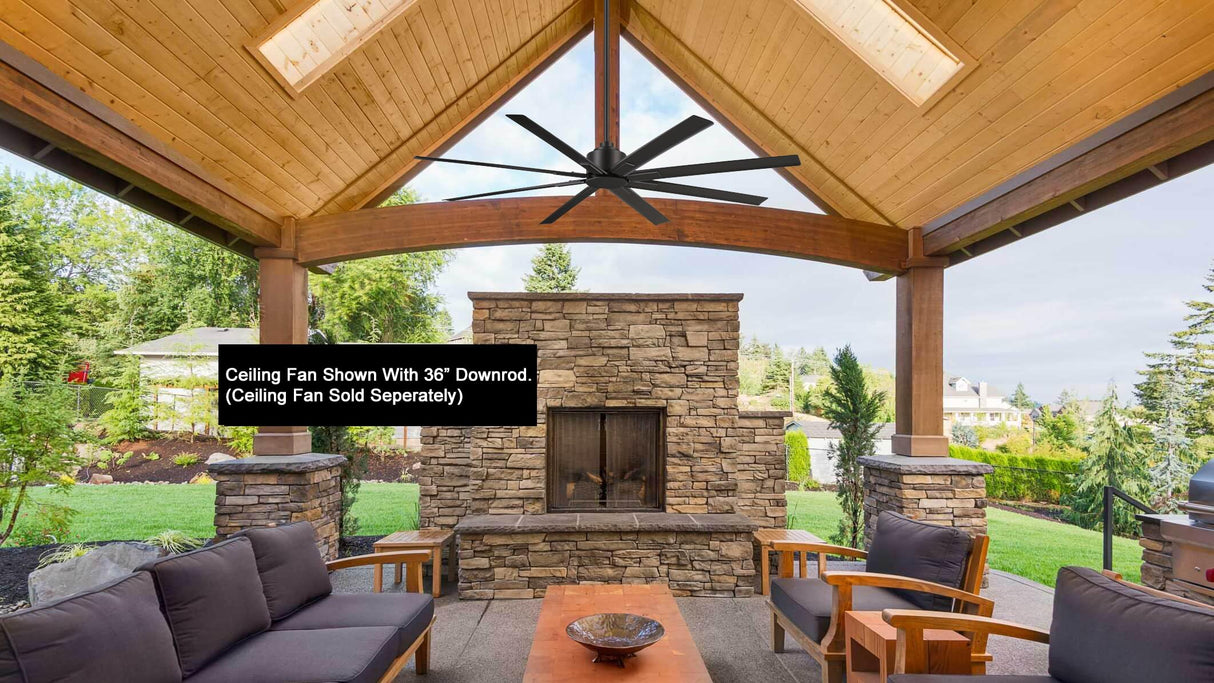 MINKA-AIRE DR536-CL 36-Inch Ceiling Fan Downrod in Coal Finish MINKA-AIRE