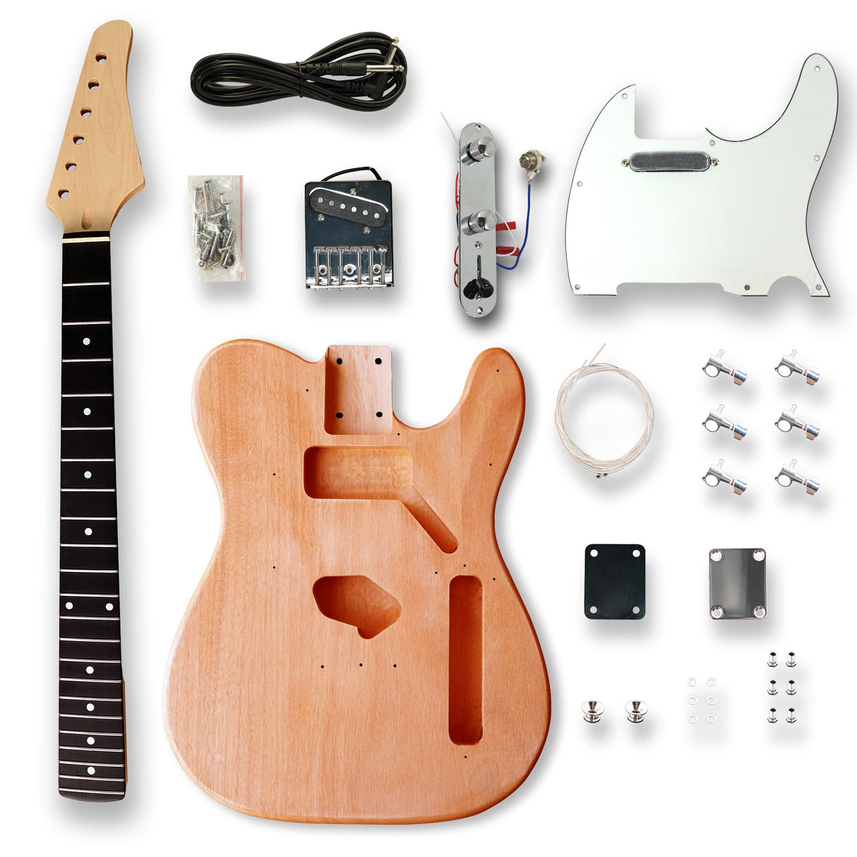 BexGears Electric Guitar Kits Okoume wood Body maple neck & composite ebony fingerboard BexGears