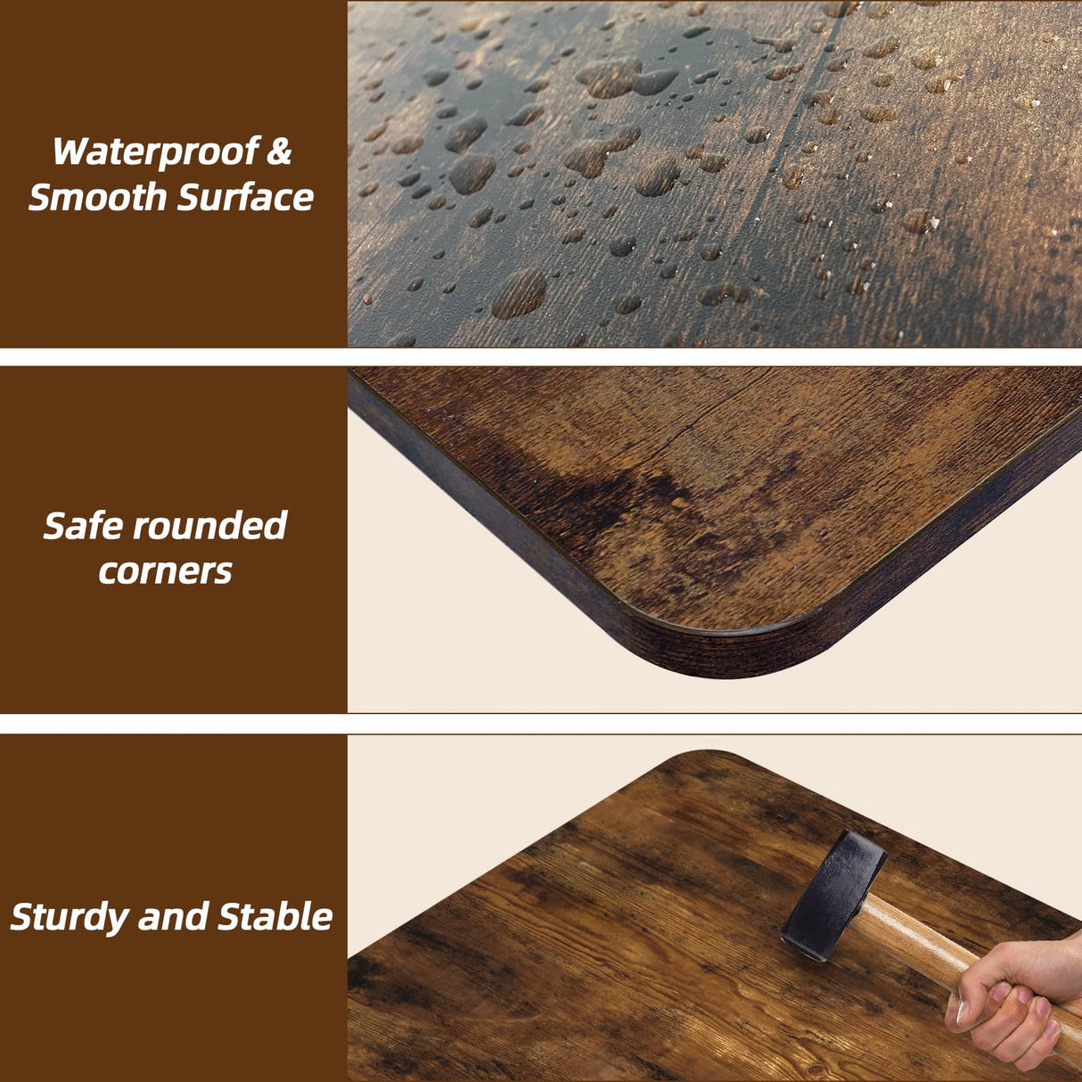 Hoyula Dog Crate Topper Wood 30 Inch Dog Crate Topper Crate Table Topper Dog Kennel Topper for Decorative Dog Crate, Suitable for 30 Inch Wire Dog Crate (Furniture Style, Brown) Hoyula