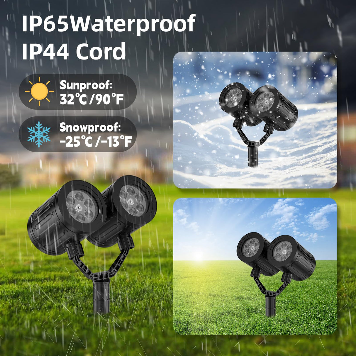 afzdby Christmas Snowflake Projector Lights Outdoor,Timer Setting Double Head Snowfall Led Lights Waterproof,Landscape Decorative Lighting Projection Lamp for Xmas Holiday Wedding Indoor Garden Patio afzdby