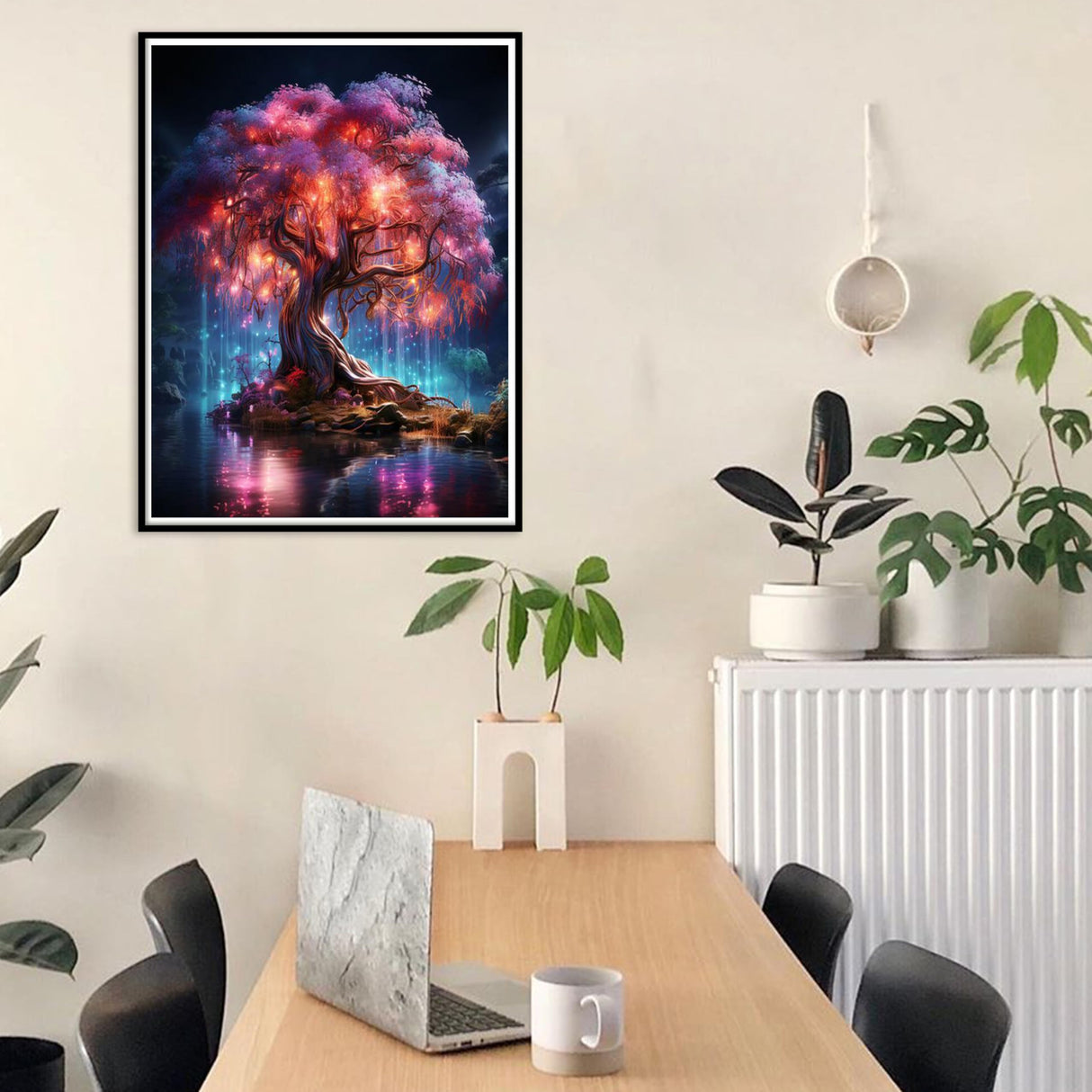 Hutarosl Tree of Life 5D Diamond Painting for Adults- Tree Diamond Art Kits Adults, Gem Painting Crafts Gifts and Home Decor 12x16inch Hutarosl