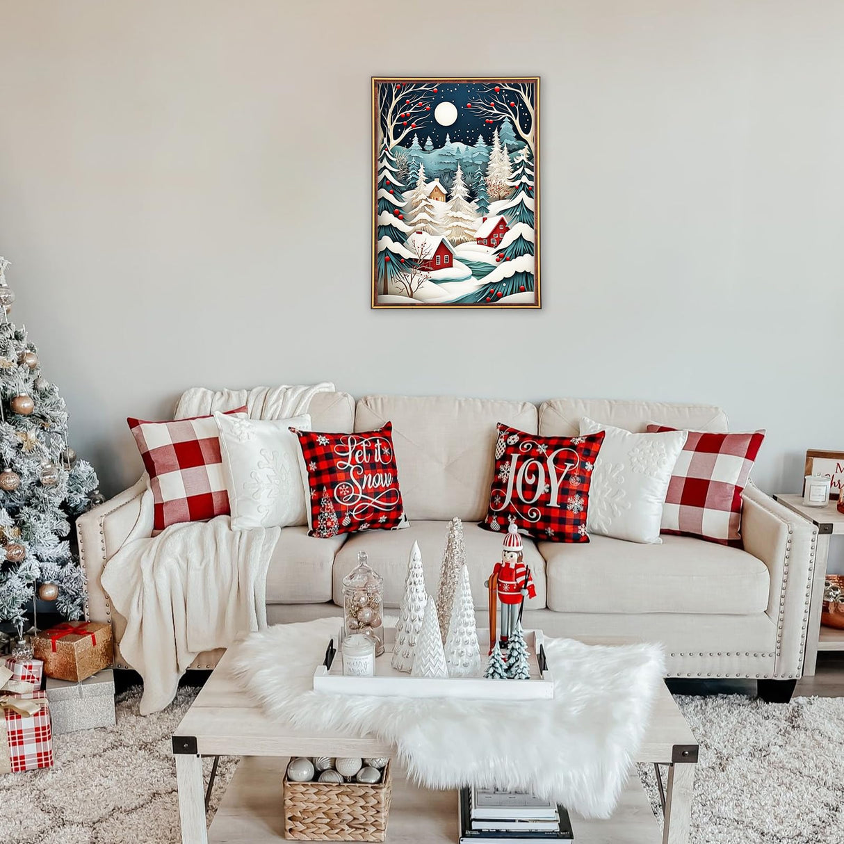 MEIYUDA Christmas Diamond Painting Kits for Adults, 5D Abstract Christmas Tree Diamond Art Kits for Beginners, DIY Gem Art Crystal Painting for Home Wall Decor and Present 12x16inch MEIYUDA