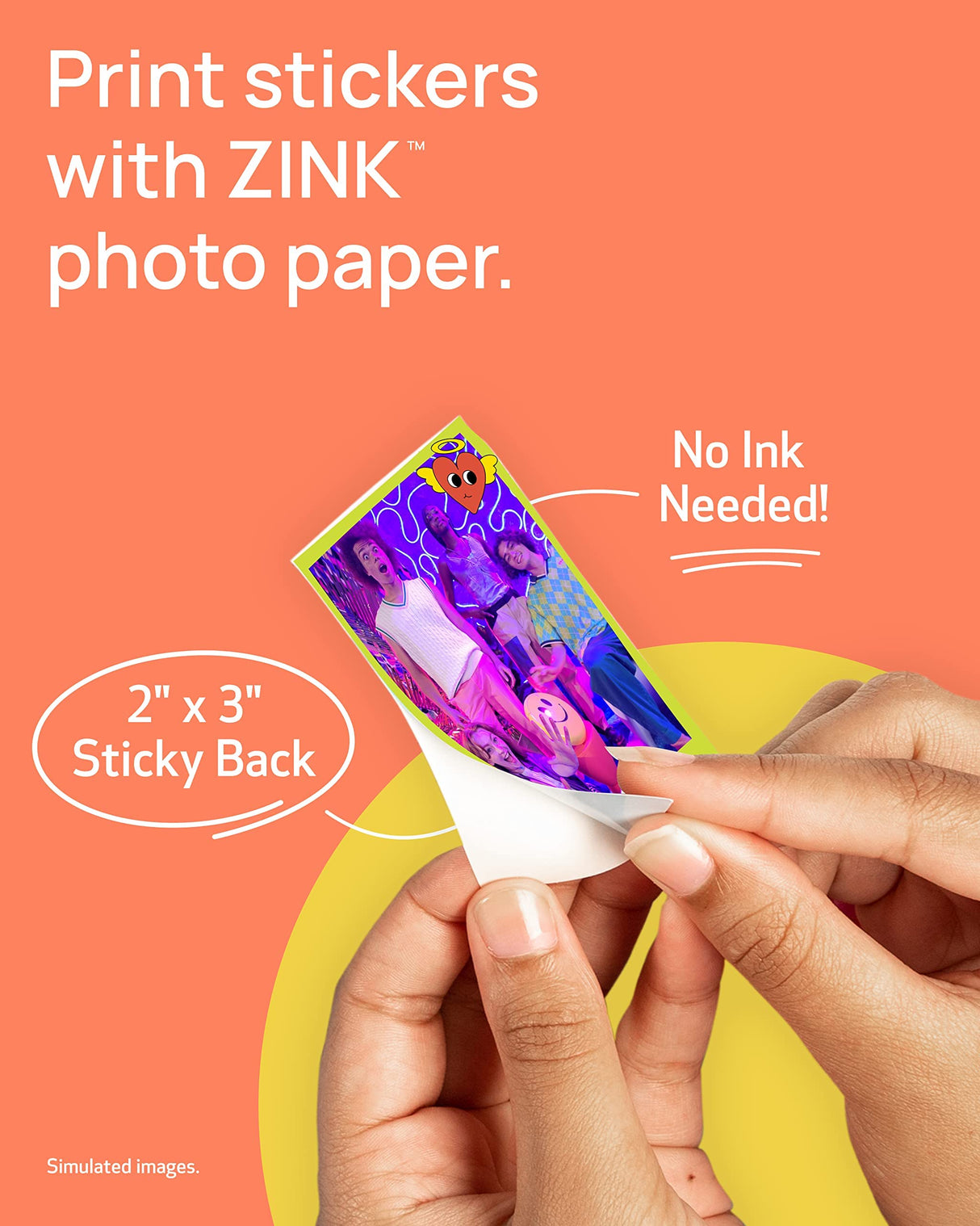 Canon Ivy 2 Mini Photo Printer, Print from Compatible iOS & Android Devices, Sticky-Back Prints, Blush Pink Canon