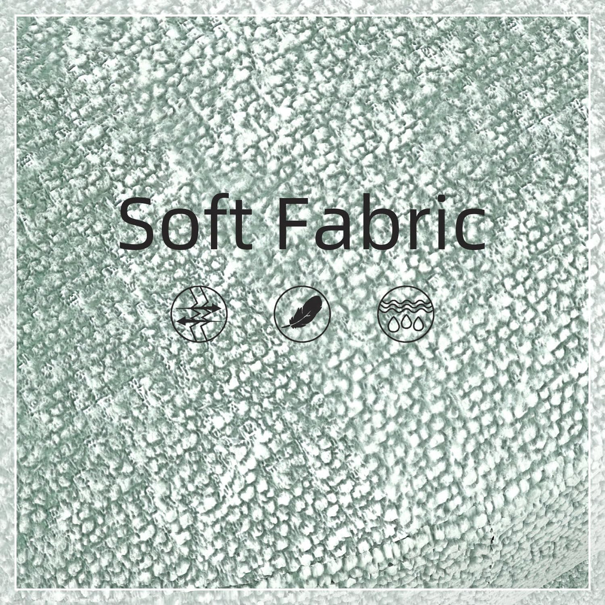 TODRANI Storage Ottoman Bench for Bedroom,43.5" Boucle Upholstered Entryway Shoe Seat Bench with Storage, Modern Padded Blanket Chest Stool Footrest for Living Room or Window Seating(Cyan) TODRANI