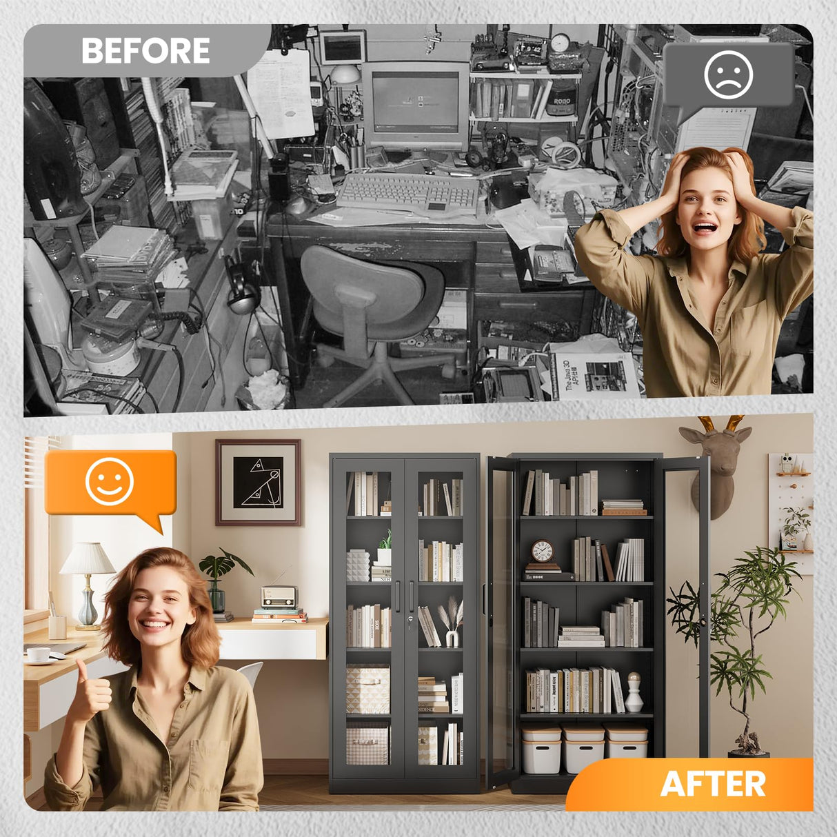 AFAIF Locking Display Cabinet with Glass Door, 71”H Metal Curio Cabinets with Adjustable Shelves, Black Liquor Caninet Display Case for Living Room, Collectibles, Clinic, Home - Assembly Required AFAIF