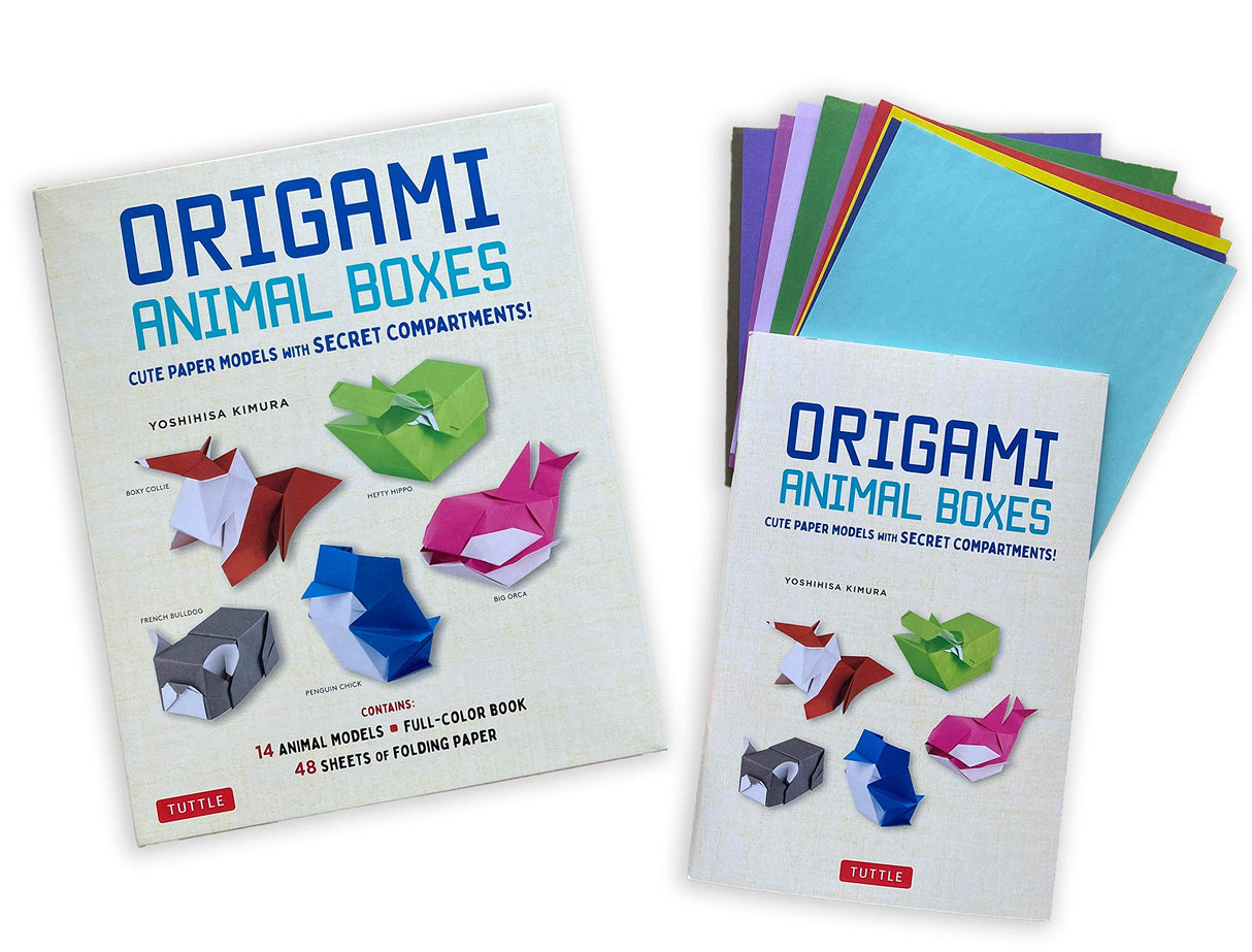 Origami Animal Boxes Kit: Cute Paper Models with Secret Compartments! (14 Animal Origami Models + 48 Folding Sheets) Tuttle Publishing