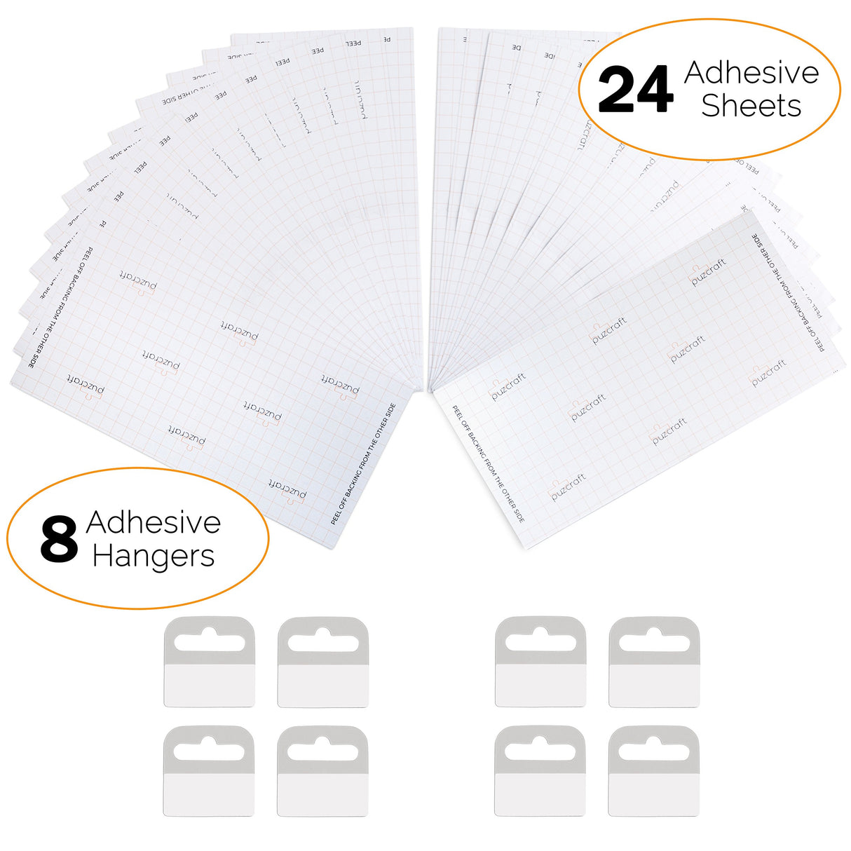 Puzcraft Puzzle Saver Adhesive Sheets (24 Sheets) Easiest Alternative to Messy Puzzle Glue Puzcraft