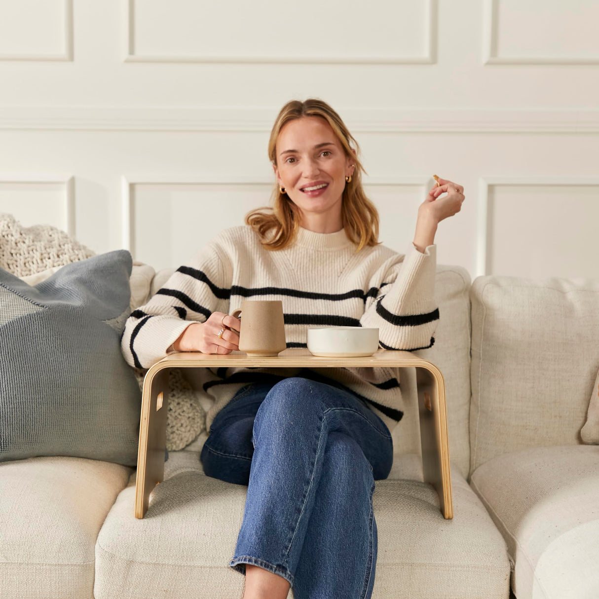 ECR4Kids Bentwood Lap Desk with Handles, Activity Table, Natural ECR4Kids