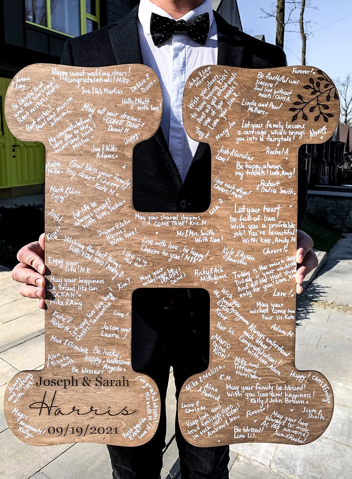 Personalized Wood Letter | Wedding Guest Book | Alternative Guest Book | Wedding Accessories | Wood Book Sign Decor | Unique Handmade for Wedding Wedding By Eli