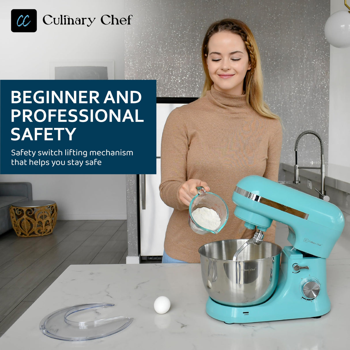 Frigidaire 4.5L Retro Stand Mixer (Blue) CULINARY CHEF