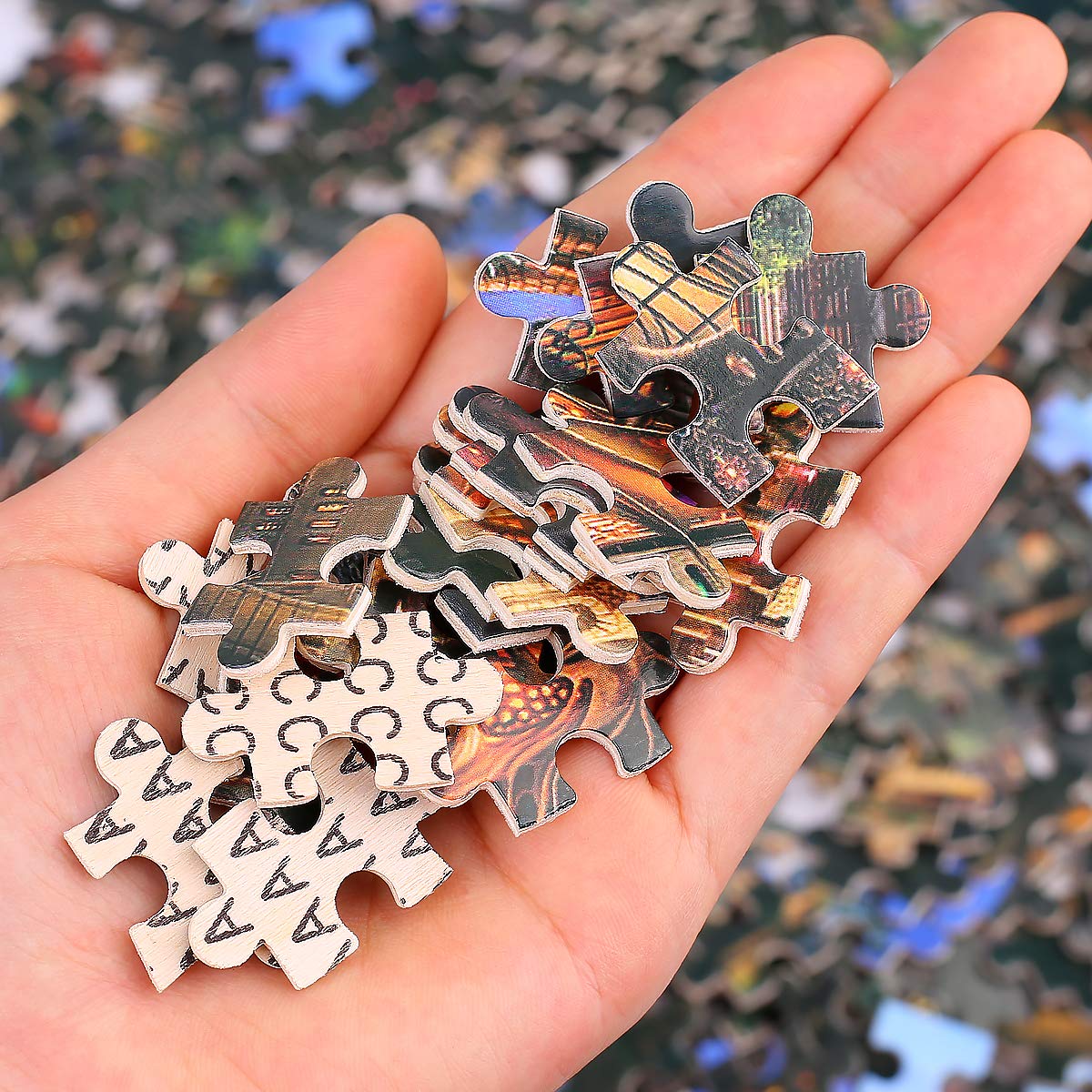 Ingooood- Jigsaw Puzzle 1000 Pieces for Adult- Fantasy Series- City of Green Plants_IG-1146 Entertainment Wooden Puzzles Toys Ingooood