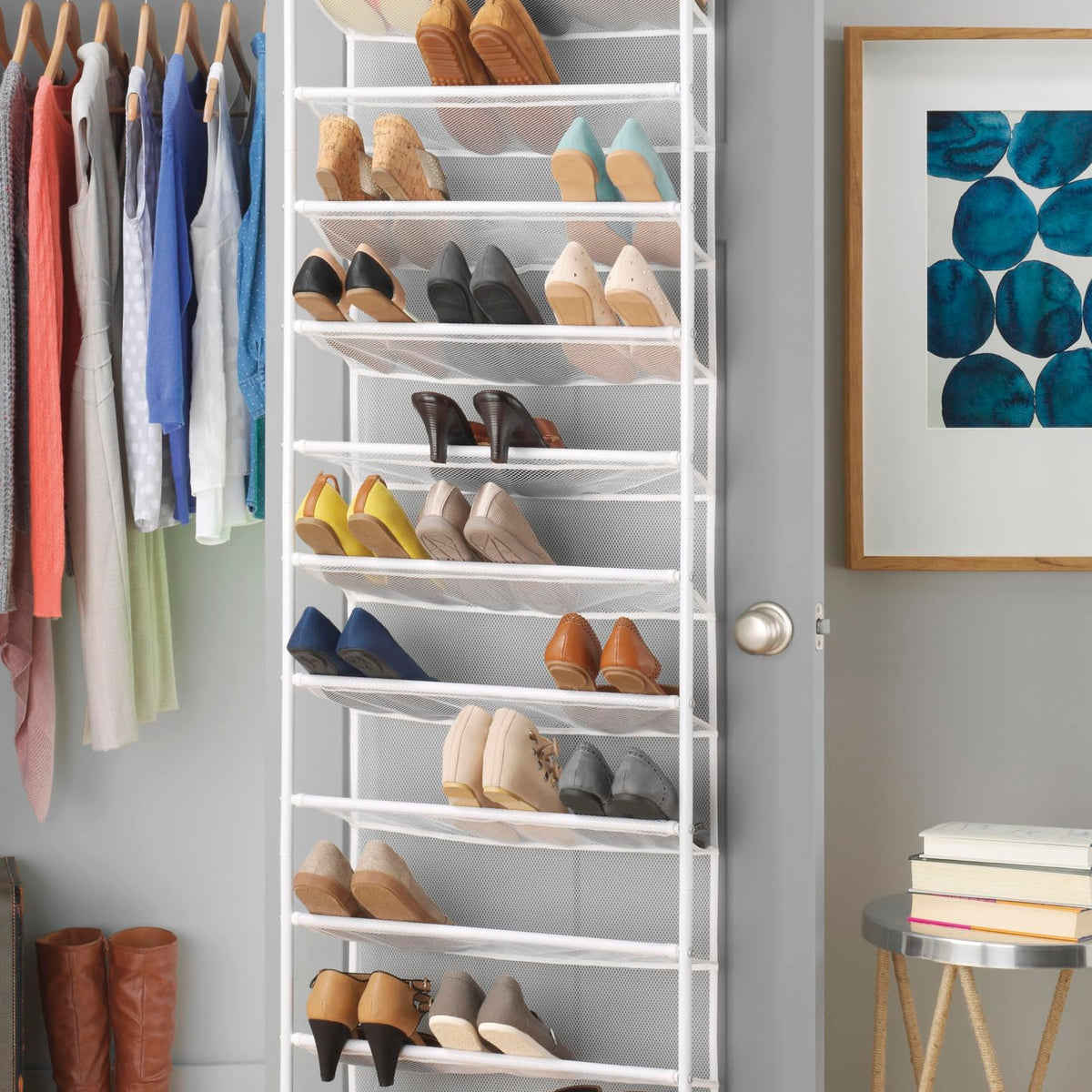 Whitmor Linen Over The Door Shoe Organizernull